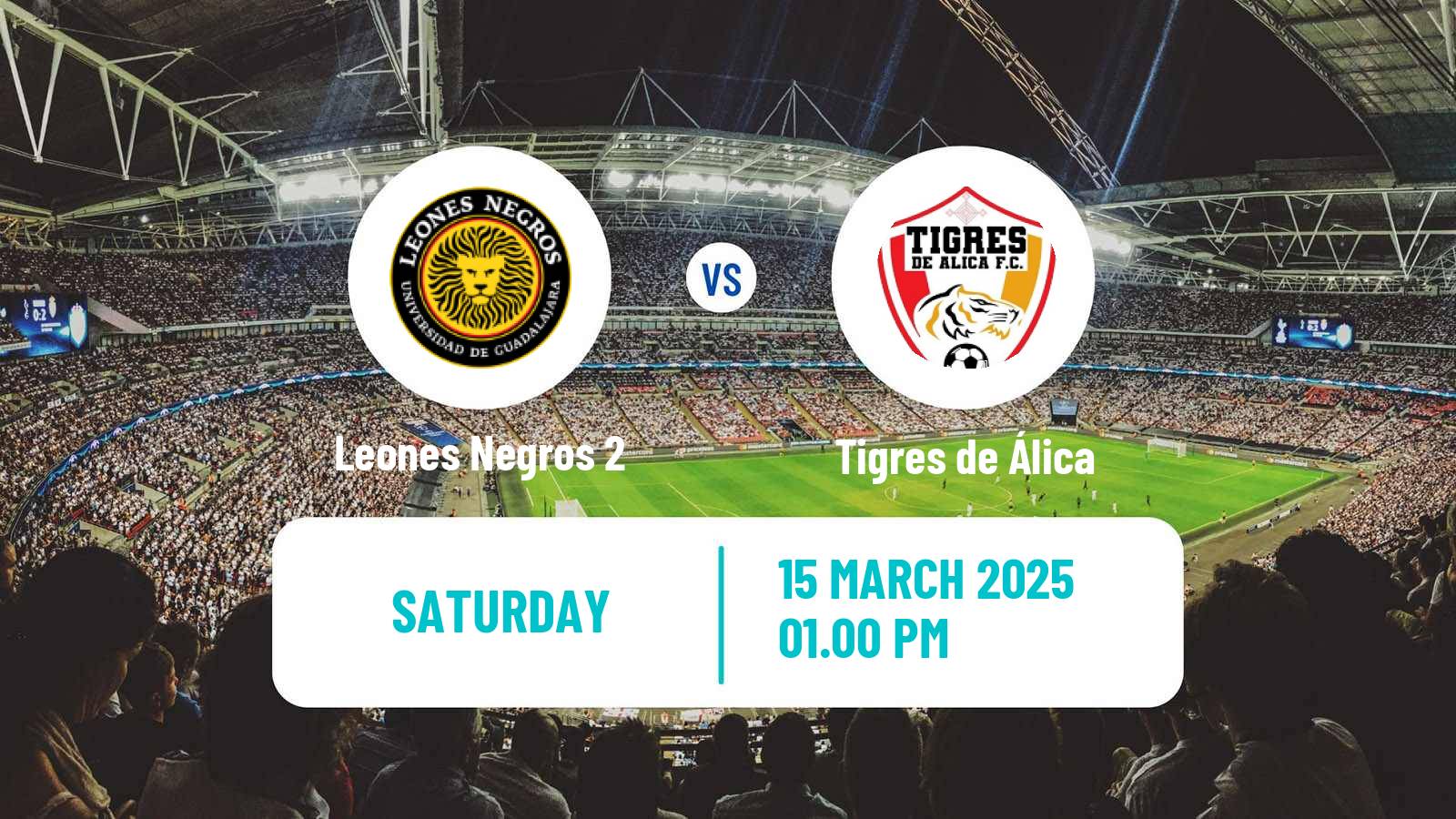 Soccer Mexican Liga Premier Serie A Leones Negros 2 - Tigres de Álica