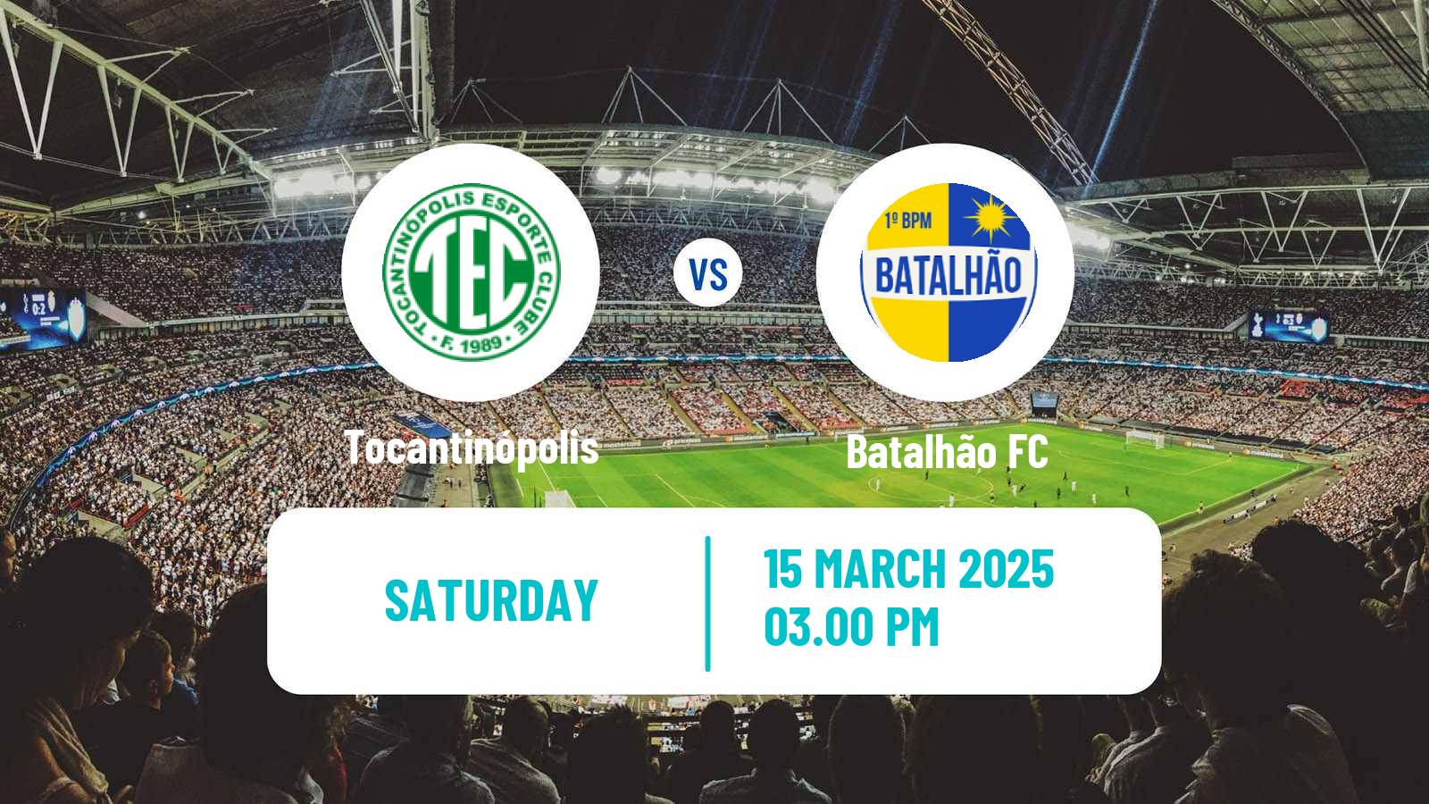 Soccer Brazilian Campeonato Tocantinense Tocantinópolis - Batalhão
