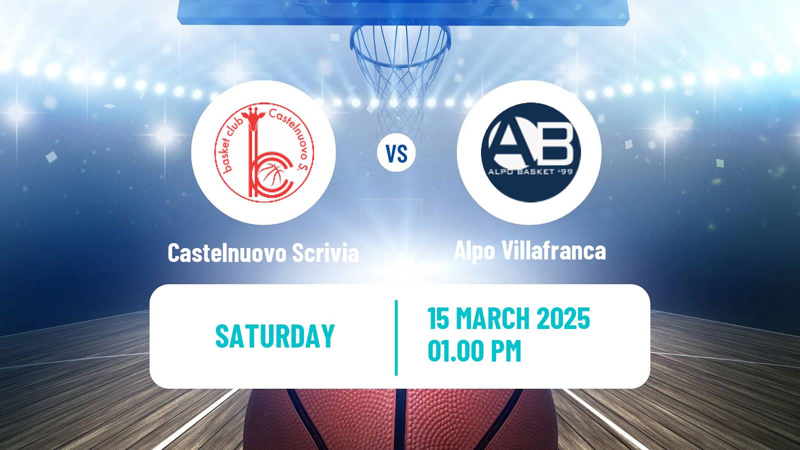 Basketball Italian Serie A1 Basketball Women Castelnuovo Scrivia - Alpo Villafranca