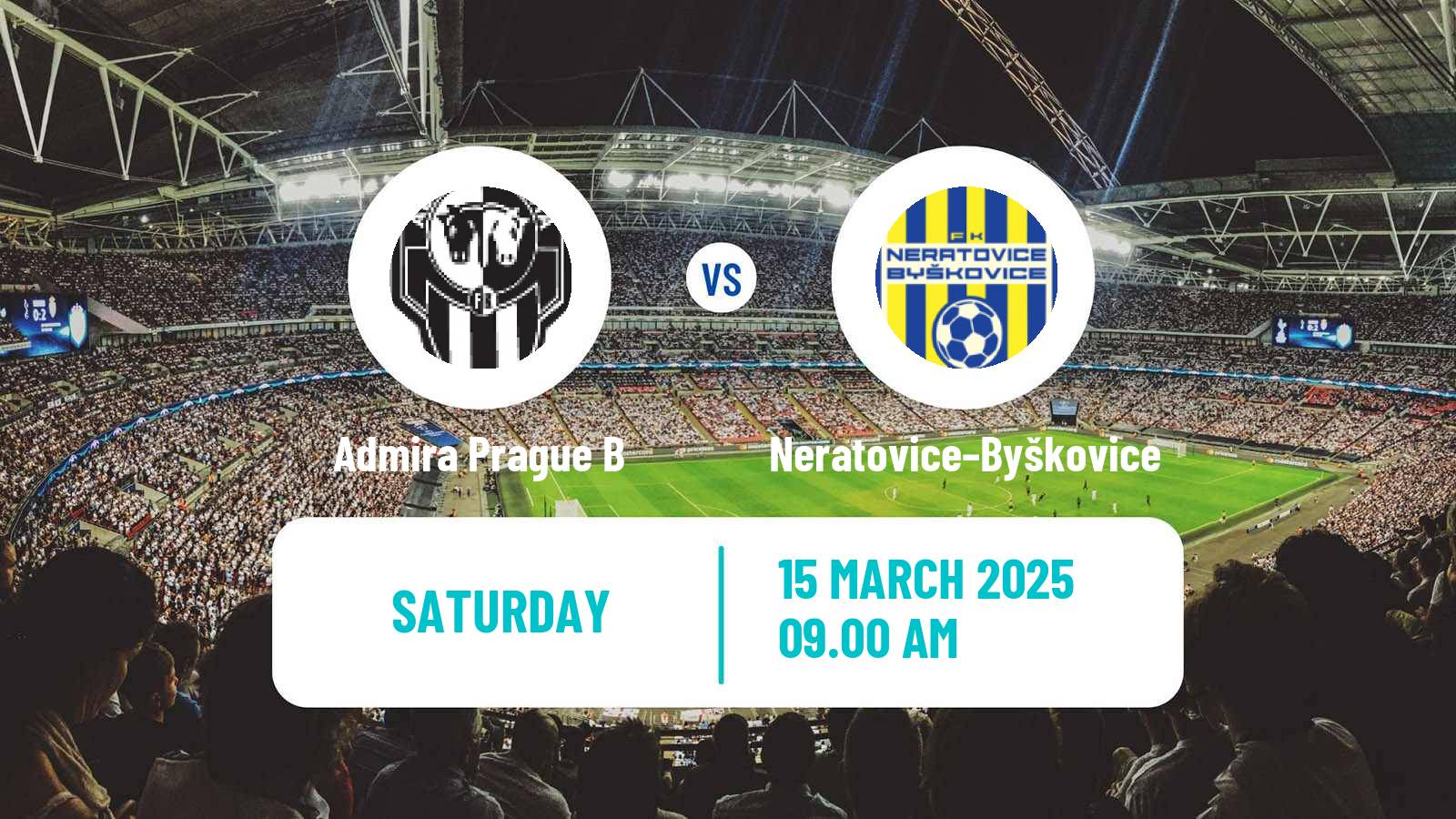 Soccer Czech Division B Admira Prague B - Neratovice–Byškovice