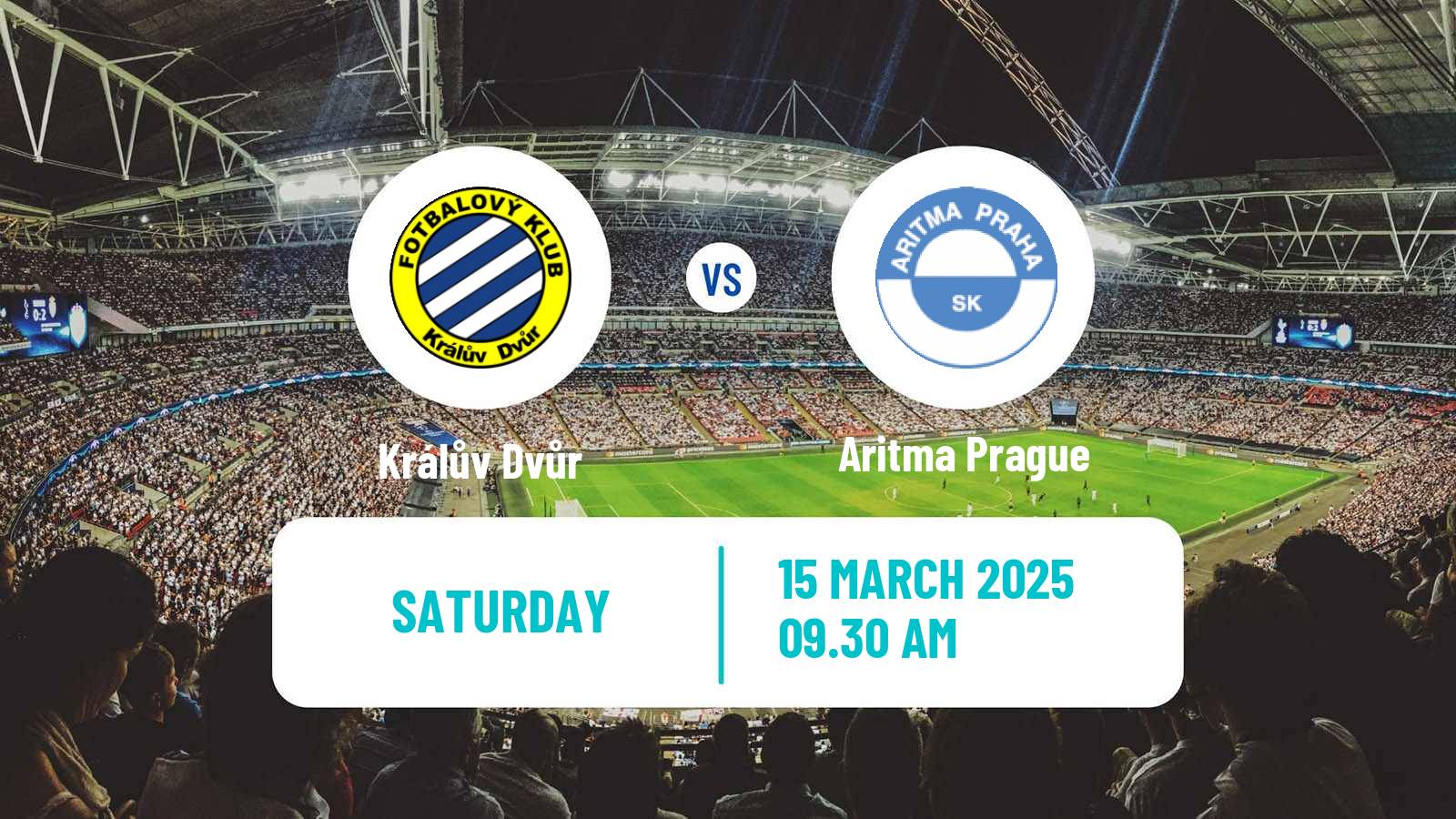 Soccer Czech Division A Králův Dvůr - Aritma Prague