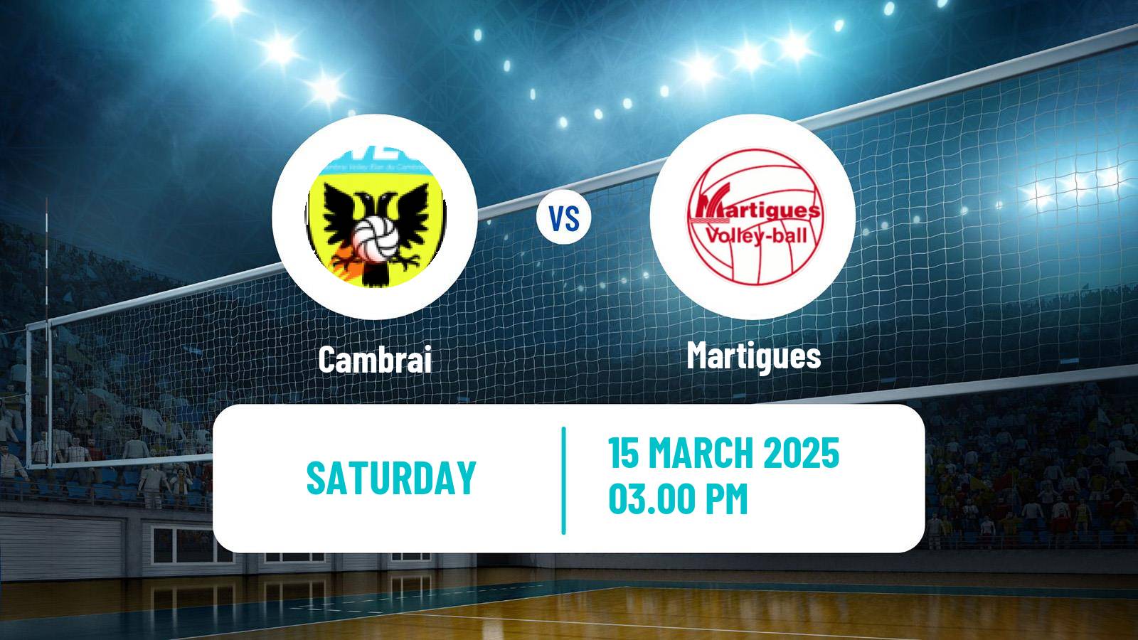 Volleyball French Ligue B Volleyball Cambrai - Martigues