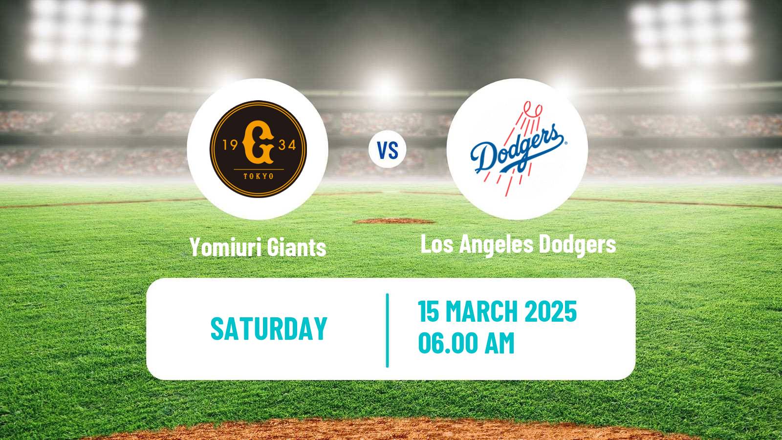 Baseball Club Friendly Baseball Yomiuri Giants - Los Angeles Dodgers