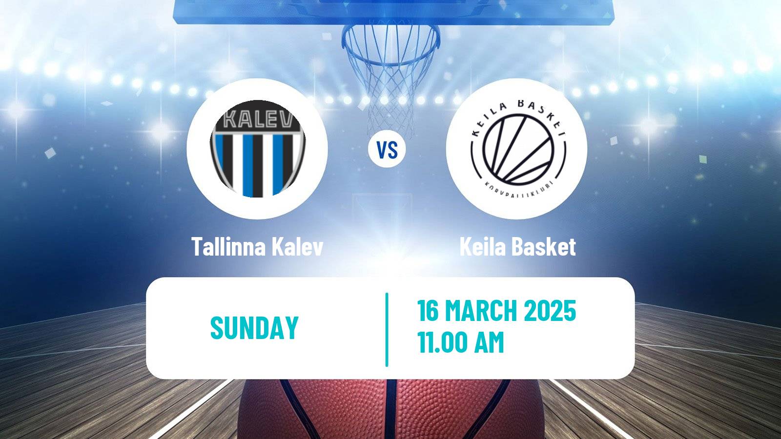 Basketball Estonian–Latvian Basketball League Tallinna Kalev - Keila Basket