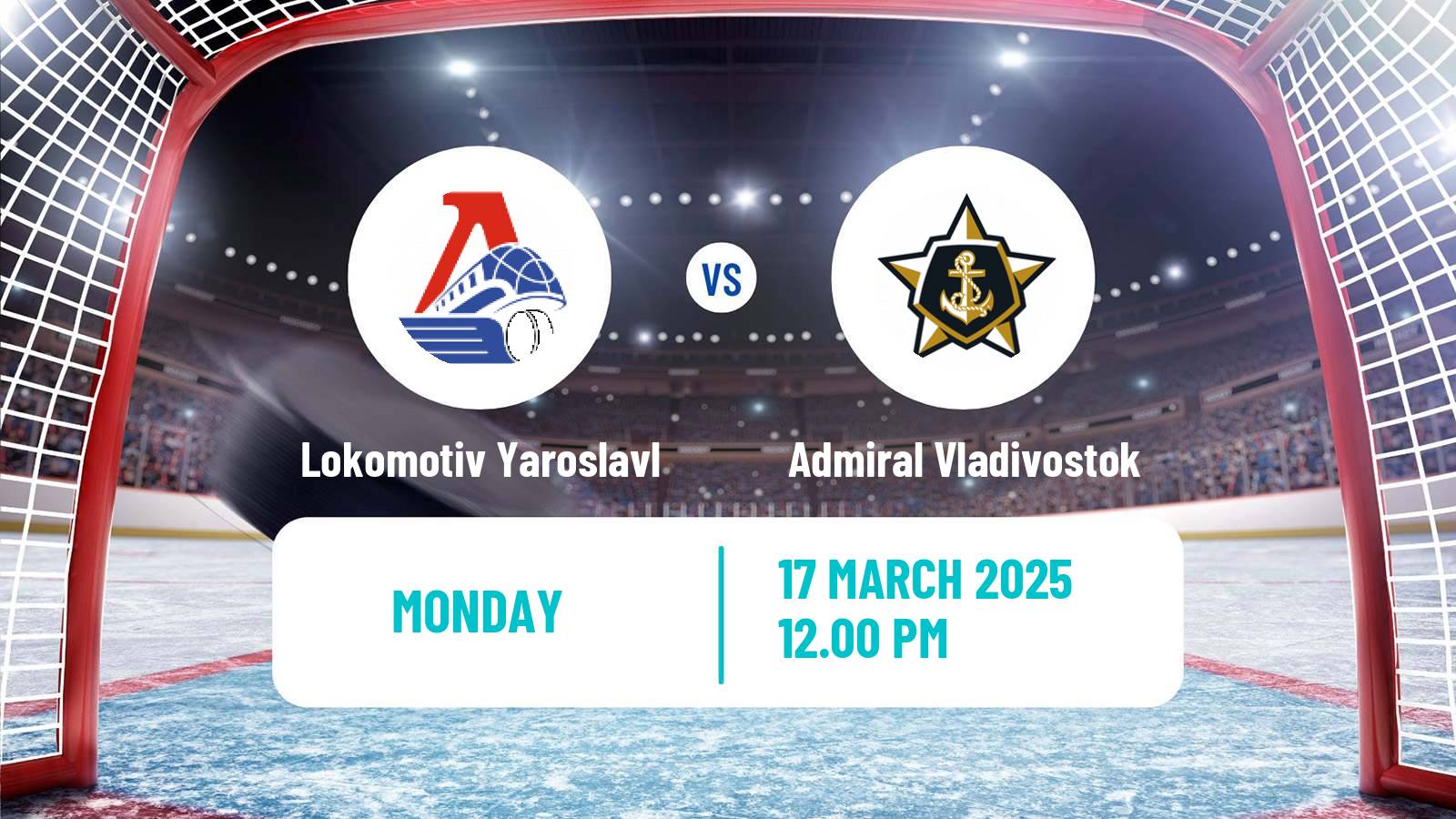 Hockey KHL Lokomotiv Yaroslavl - Admiral Vladivostok