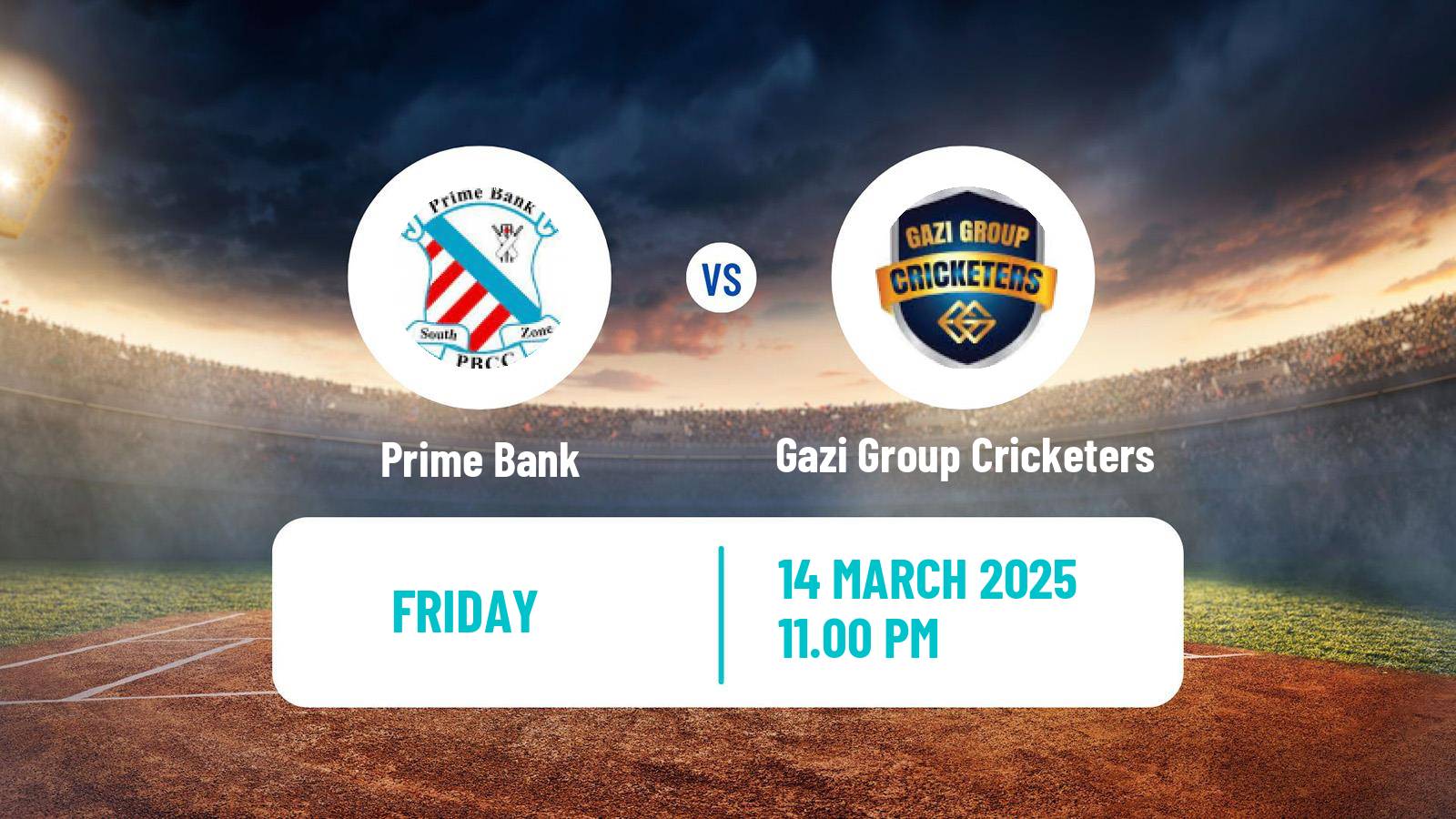 Cricket Bangladesh Dhaka Premier League Prime Bank - Gazi Group Cricketers