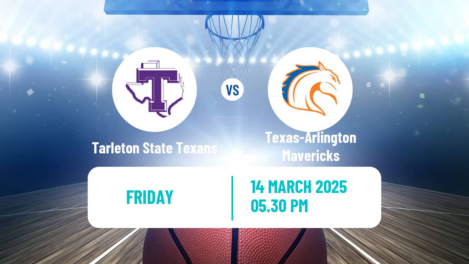 Basketball NCAA College Basketball Women Tarleton State Texans - Texas-Arlington Mavericks