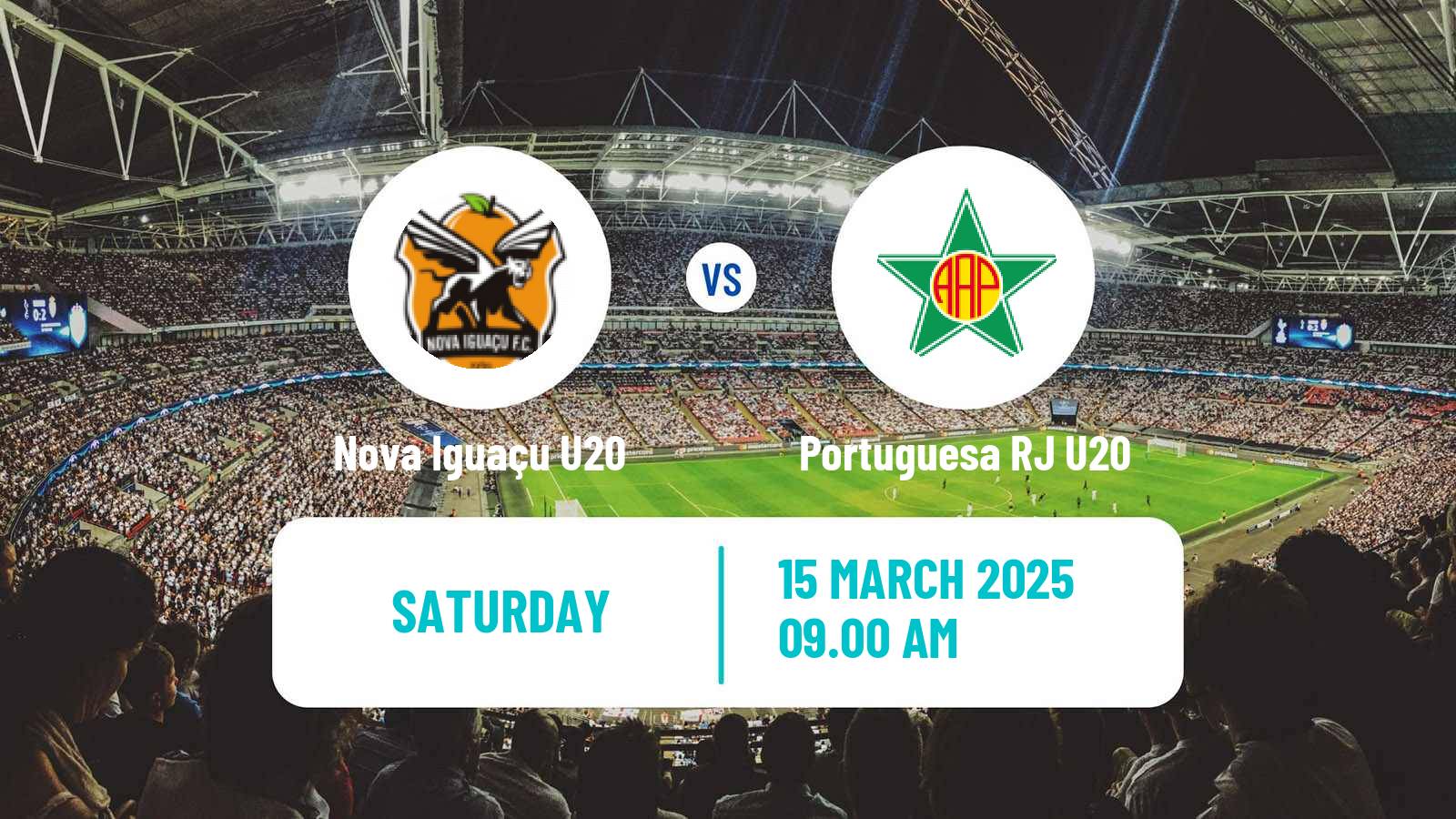 Soccer Brazilian Copa Rio U20 Nova Iguaçu U20 - Portuguesa RJ U20