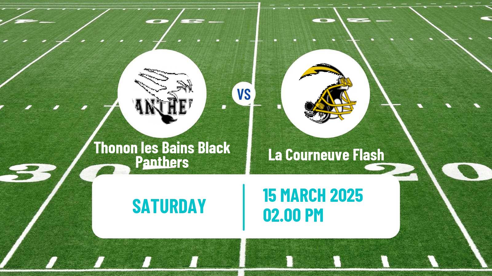 American football French Championnat Elite American Football Thonon les Bains Black Panthers - La Courneuve Flash