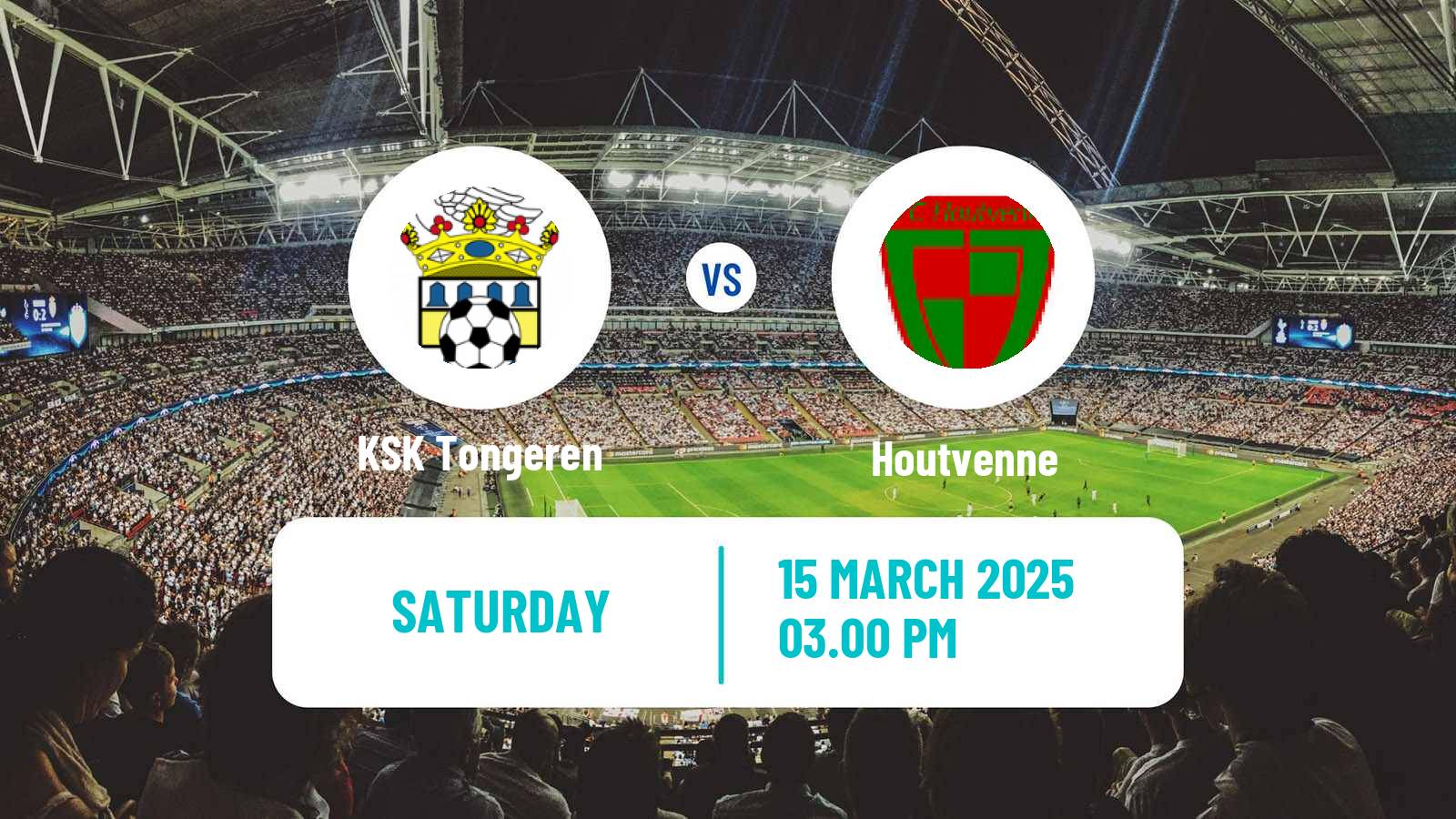Soccer Belgian Second Amateur Division Group B Tongeren - Houtvenne