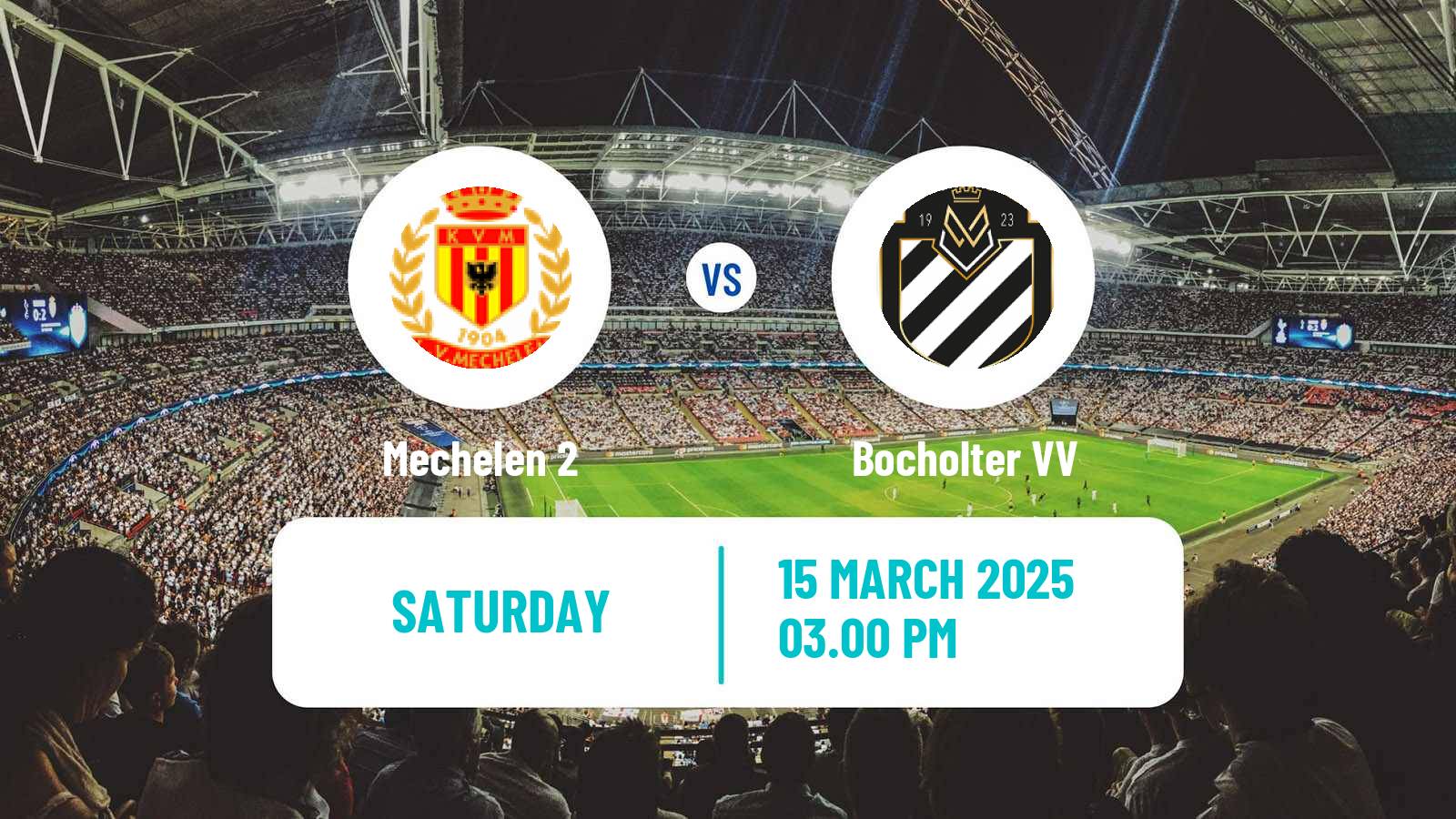 Soccer Belgian Second Amateur Division Group B Mechelen 2 - Bocholter
