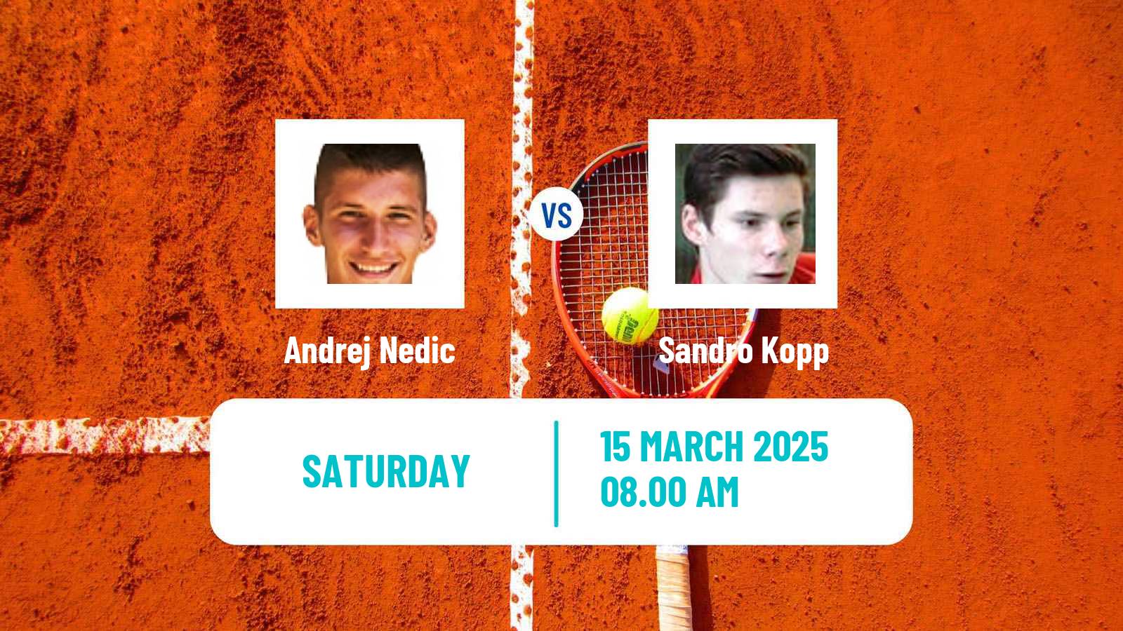 Tennis ITF M15 Porec Men Andrej Nedic - Sandro Kopp