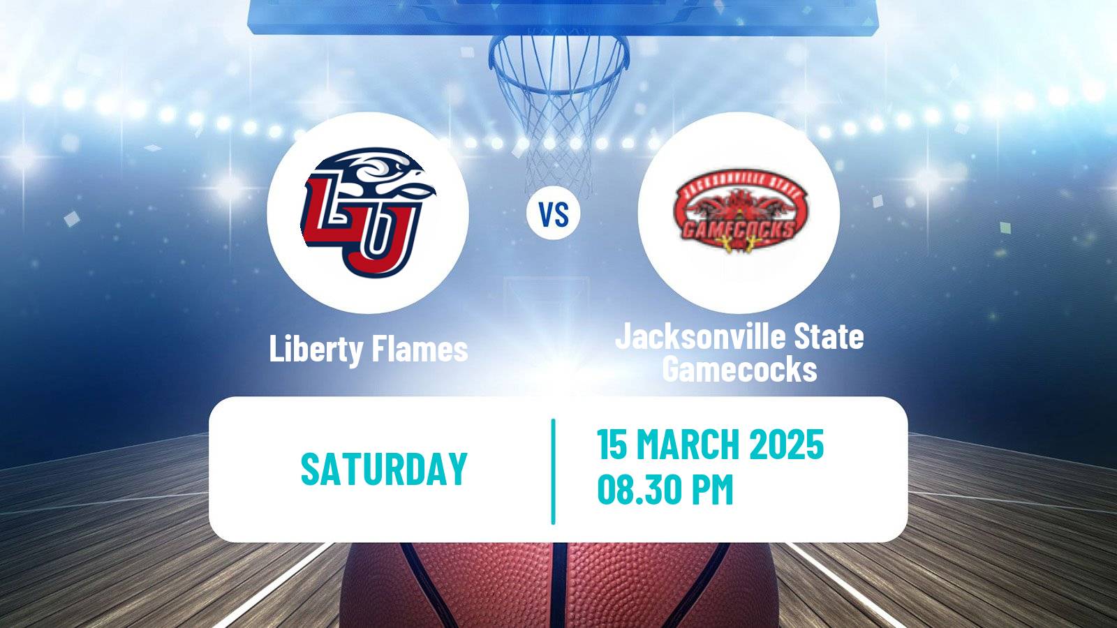 Basketball NCAA College Basketball Liberty Flames - Jacksonville State Gamecocks