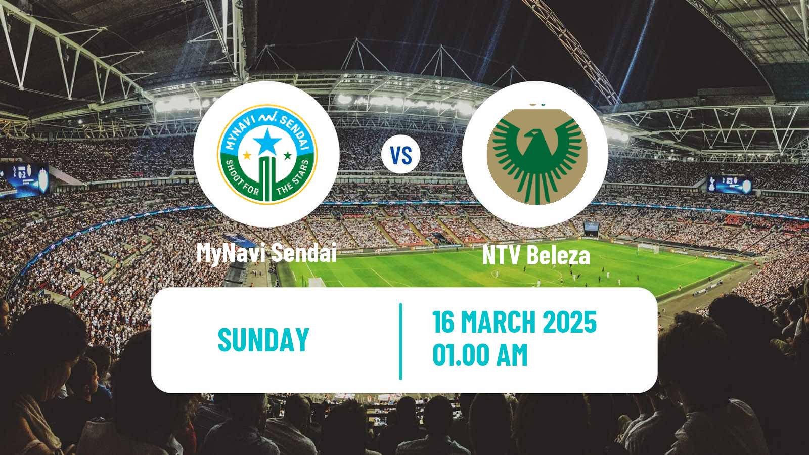 Soccer Japan WE League Women MyNavi Sendai - NTV Beleza