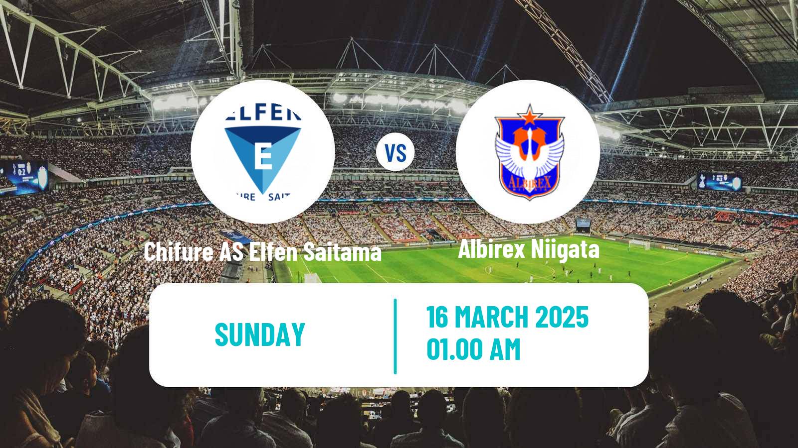 Football Japan WE League Women Chifure AS Elfen Saitama - Albirex Niigata