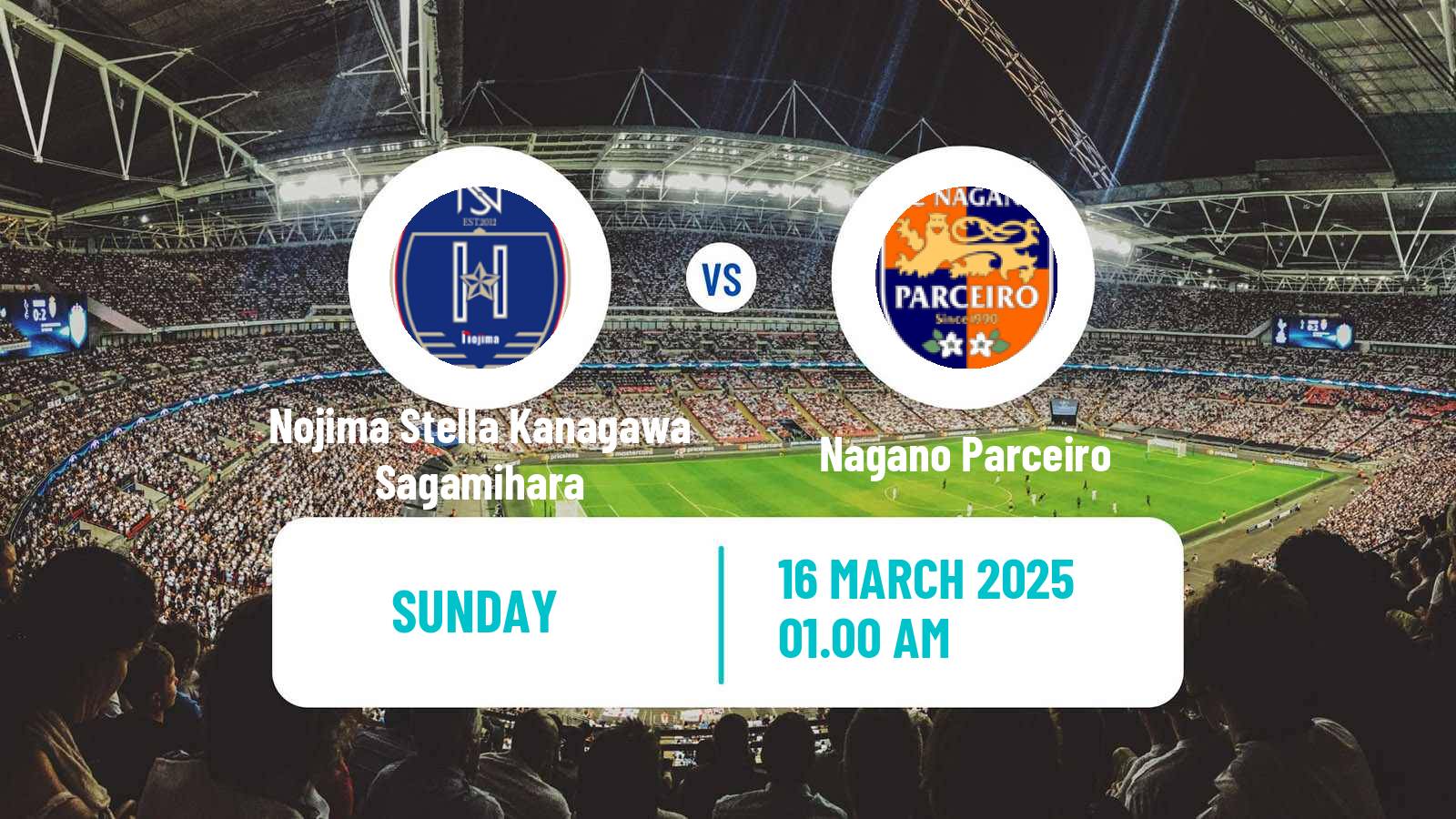 Soccer Japan WE League Women Nojima Stella Kanagawa Sagamihara - Nagano Parceiro