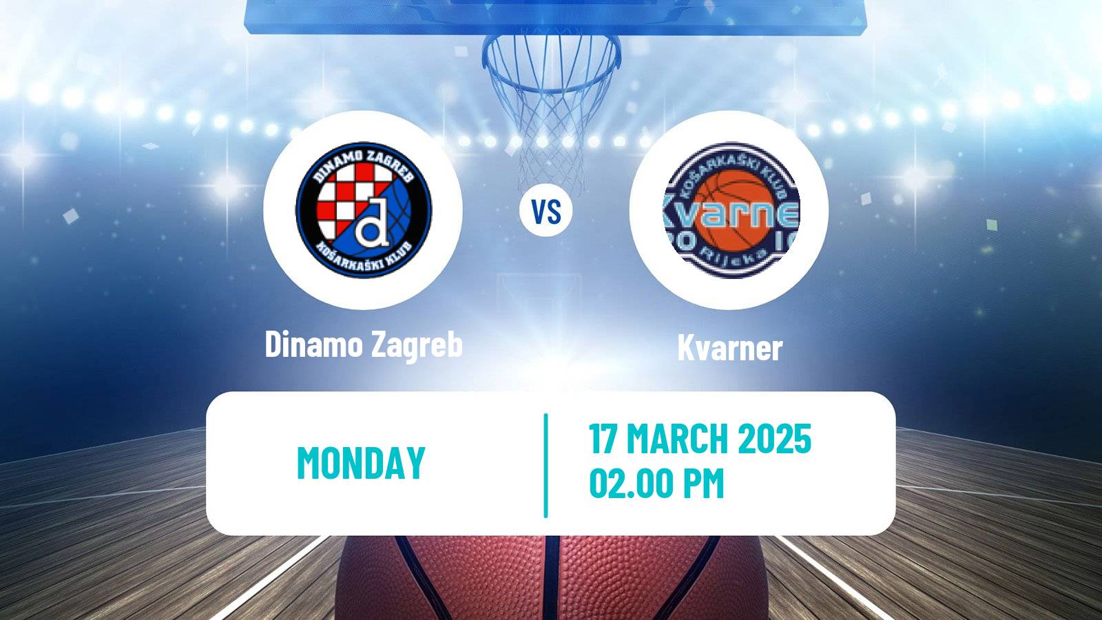 Basketball Croatian Premijer Liga Basketball Dinamo Zagreb - Kvarner