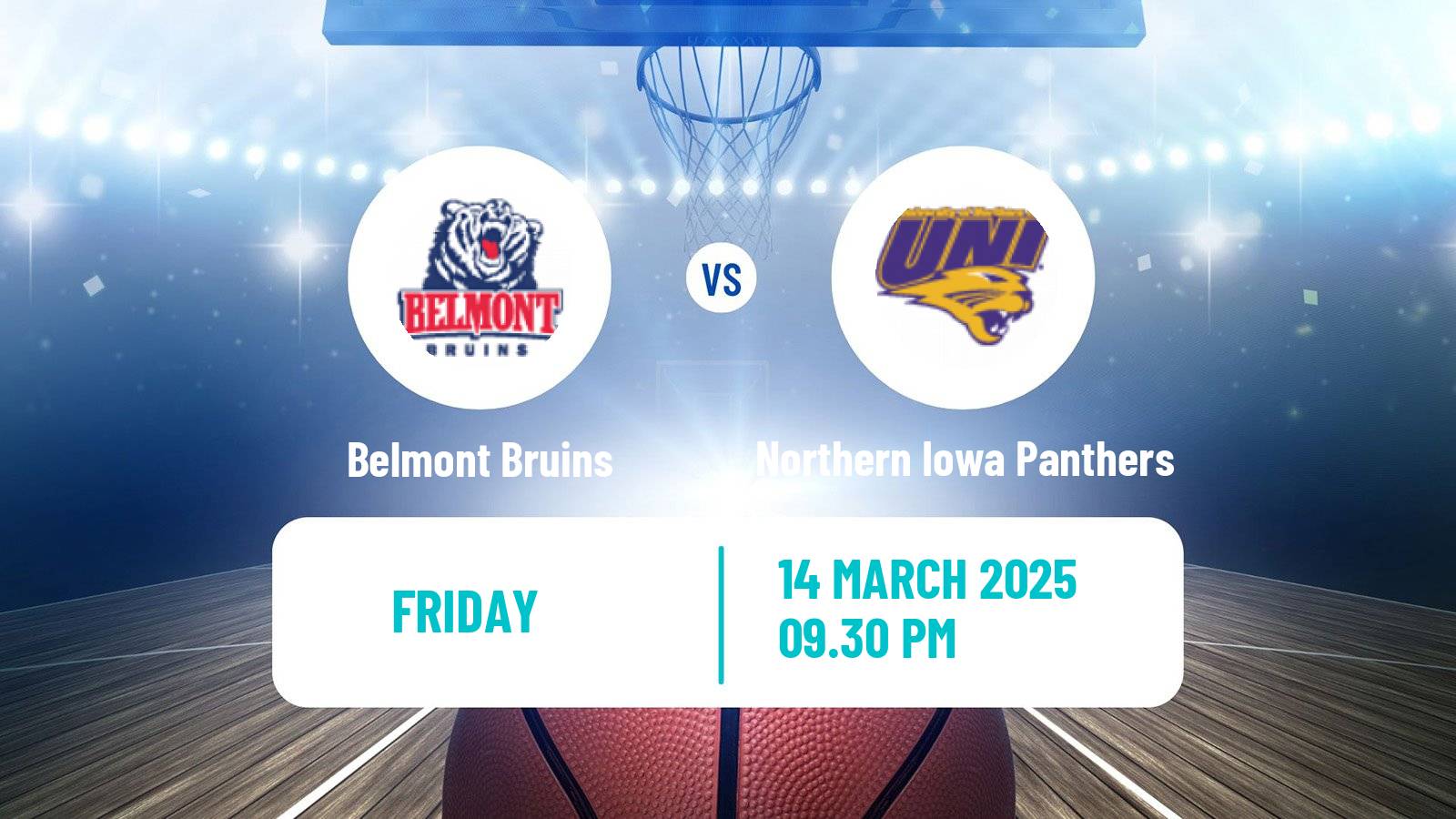 Basketball NCAA College Basketball Women Belmont Bruins - Northern Iowa Panthers