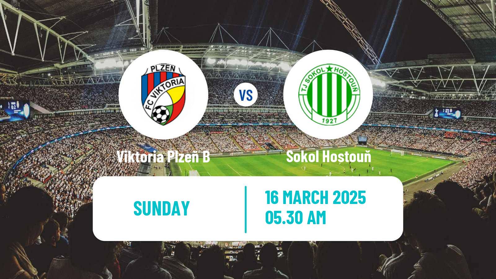 Soccer Czech CFL Group A Viktoria Plzeň B - Sokol Hostouň