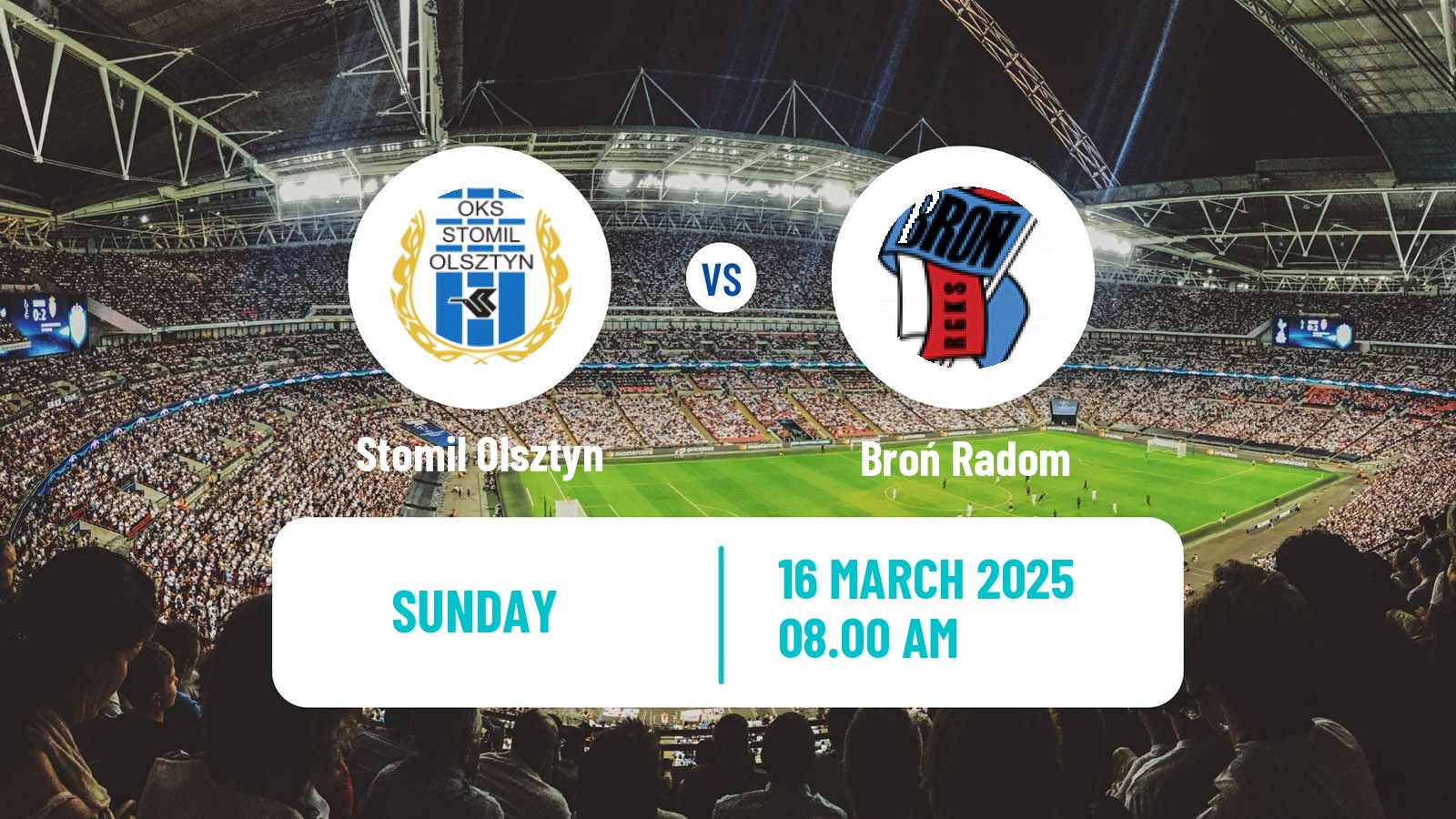 Soccer Polish Division 3 - Group I Stomil Olsztyn - Broń Radom