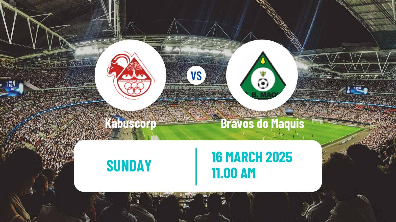 Soccer Angolan Girabola Kabuscorp - Bravos do Maquis