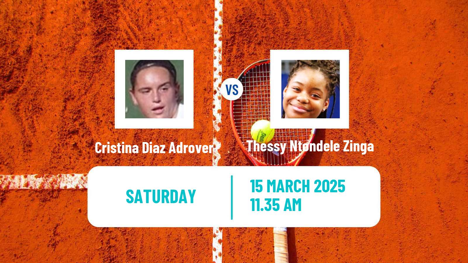 Tennis ITF W15 Gonesse Women Cristina Diaz Adrover - Thessy Ntondele Zinga