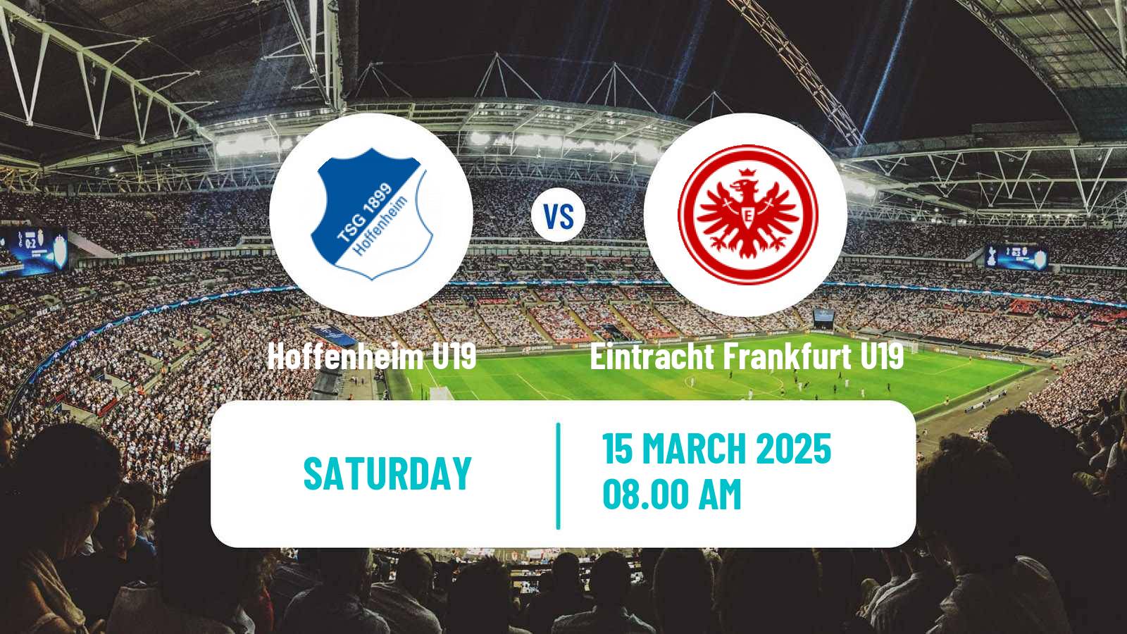 Soccer German DFB Youth League Hoffenheim U19 - Eintracht Frankfurt U19