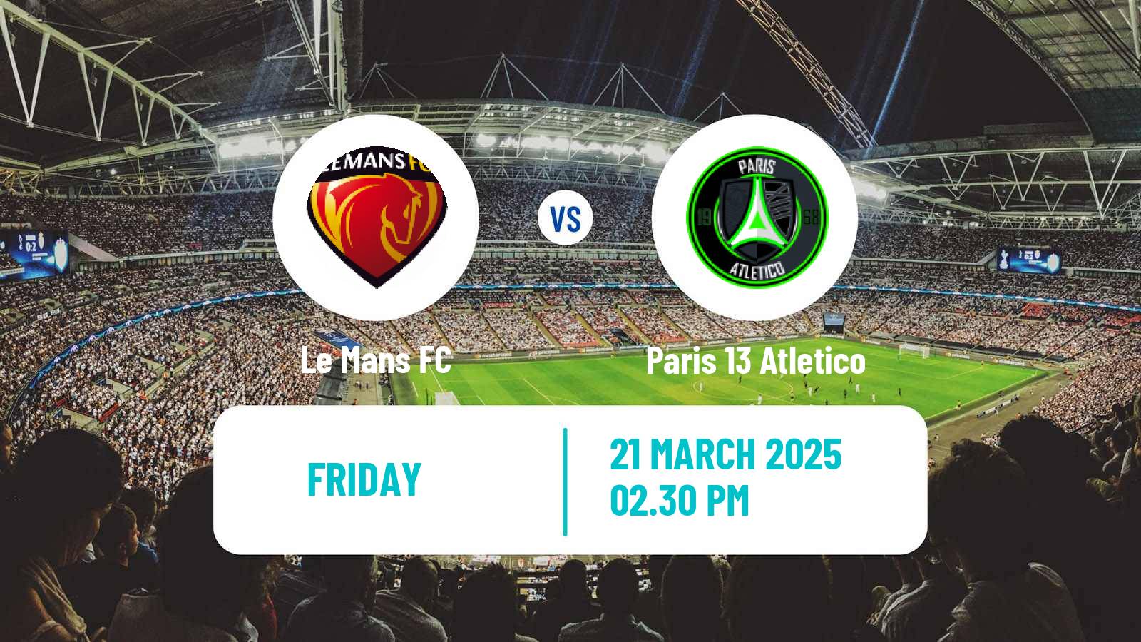 Soccer French National League Le Mans - Paris 13 Atletico
