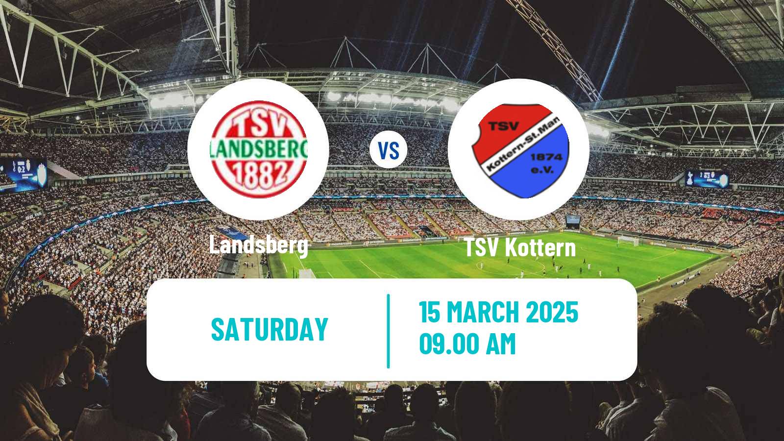 Soccer German Oberliga Bayern Süd Landsberg - TSV Kottern