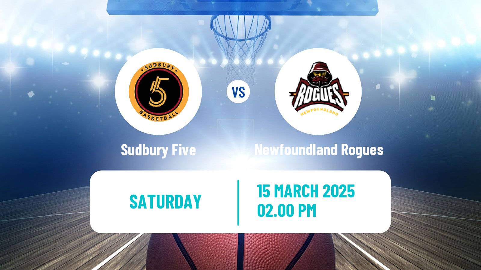 Basketball Canadian Super League Basketball Sudbury Five - Newfoundland Rogues
