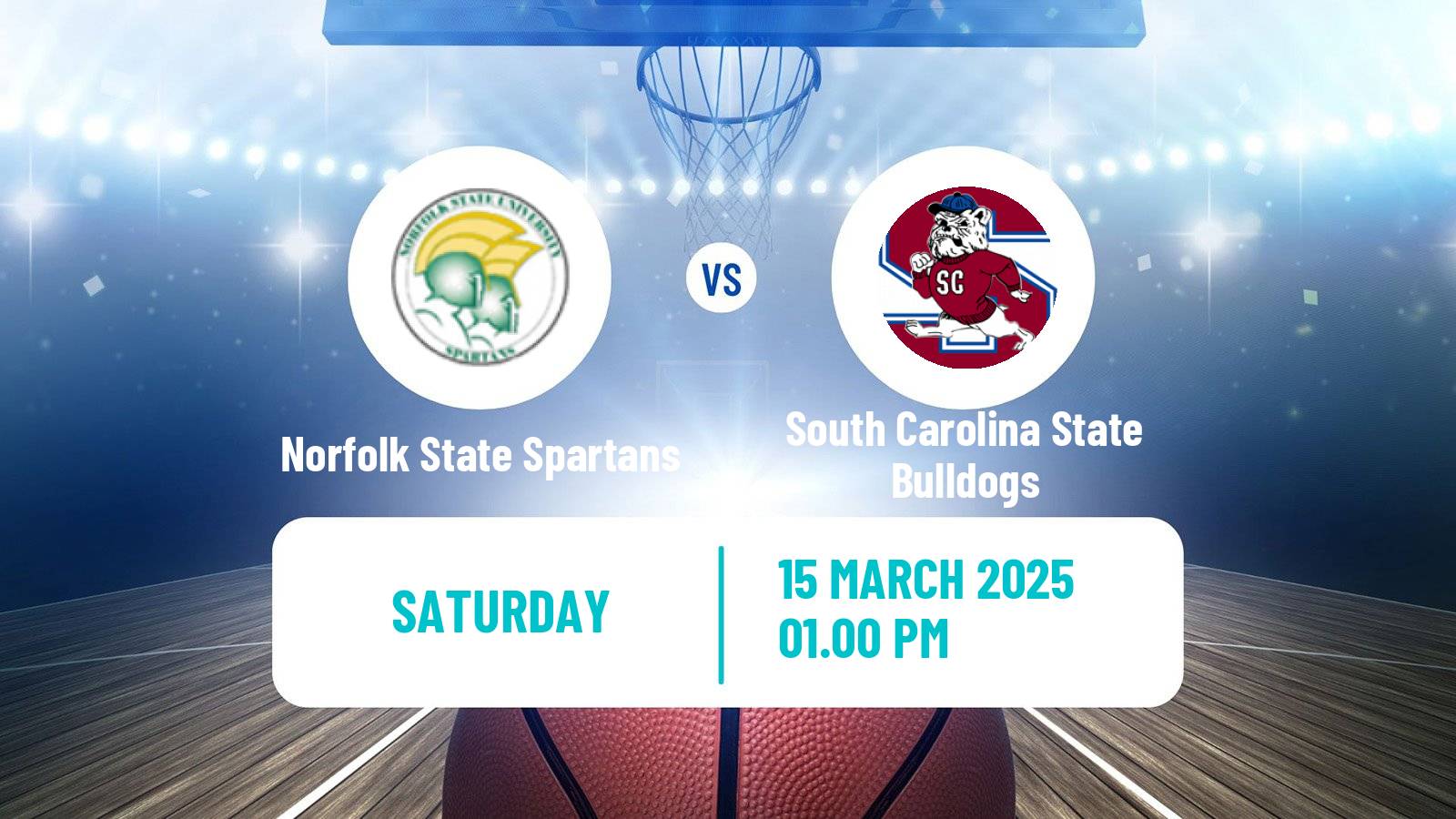 Basketball NCAA College Basketball Norfolk State Spartans - South Carolina State Bulldogs
