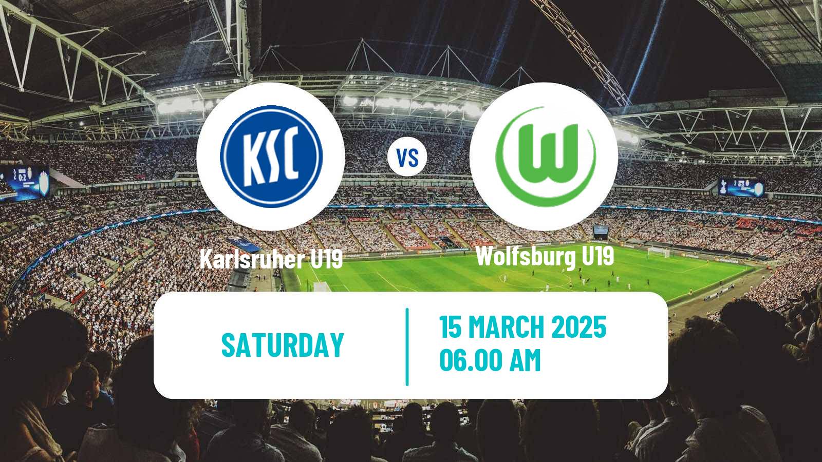 Soccer German DFB Junioren Pokal Karlsruher U19 - Wolfsburg U19