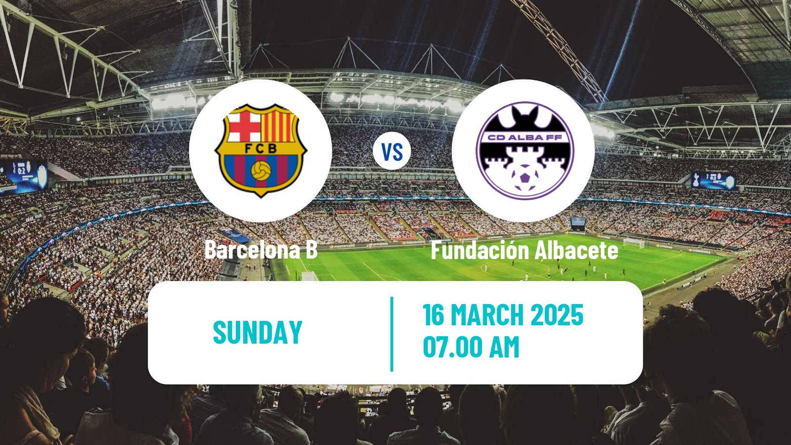 Soccer Spanish Primera Federacion Women Barcelona B - Fundación Albacete