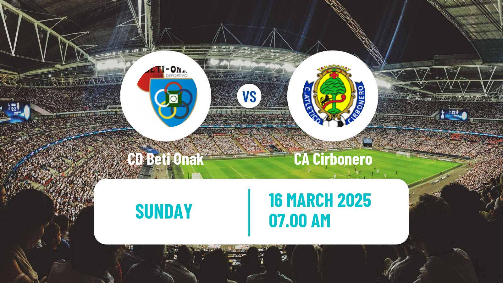Soccer Spanish Tercera RFEF - Group 15 Beti Onak - Cirbonero