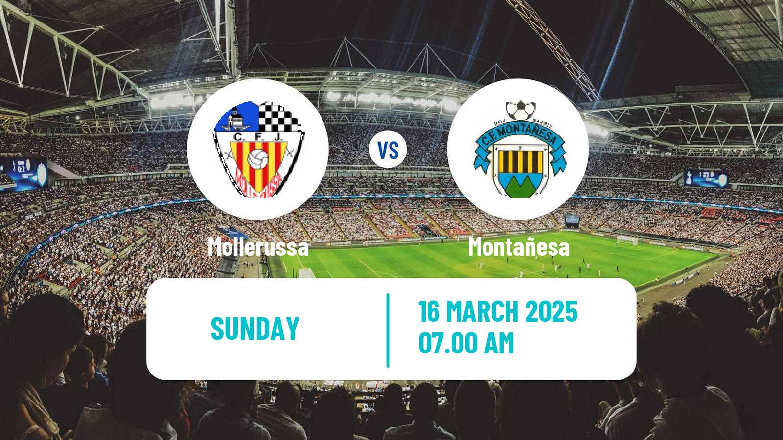 Soccer Spanish Tercera RFEF - Group 5 Mollerussa - Montañesa