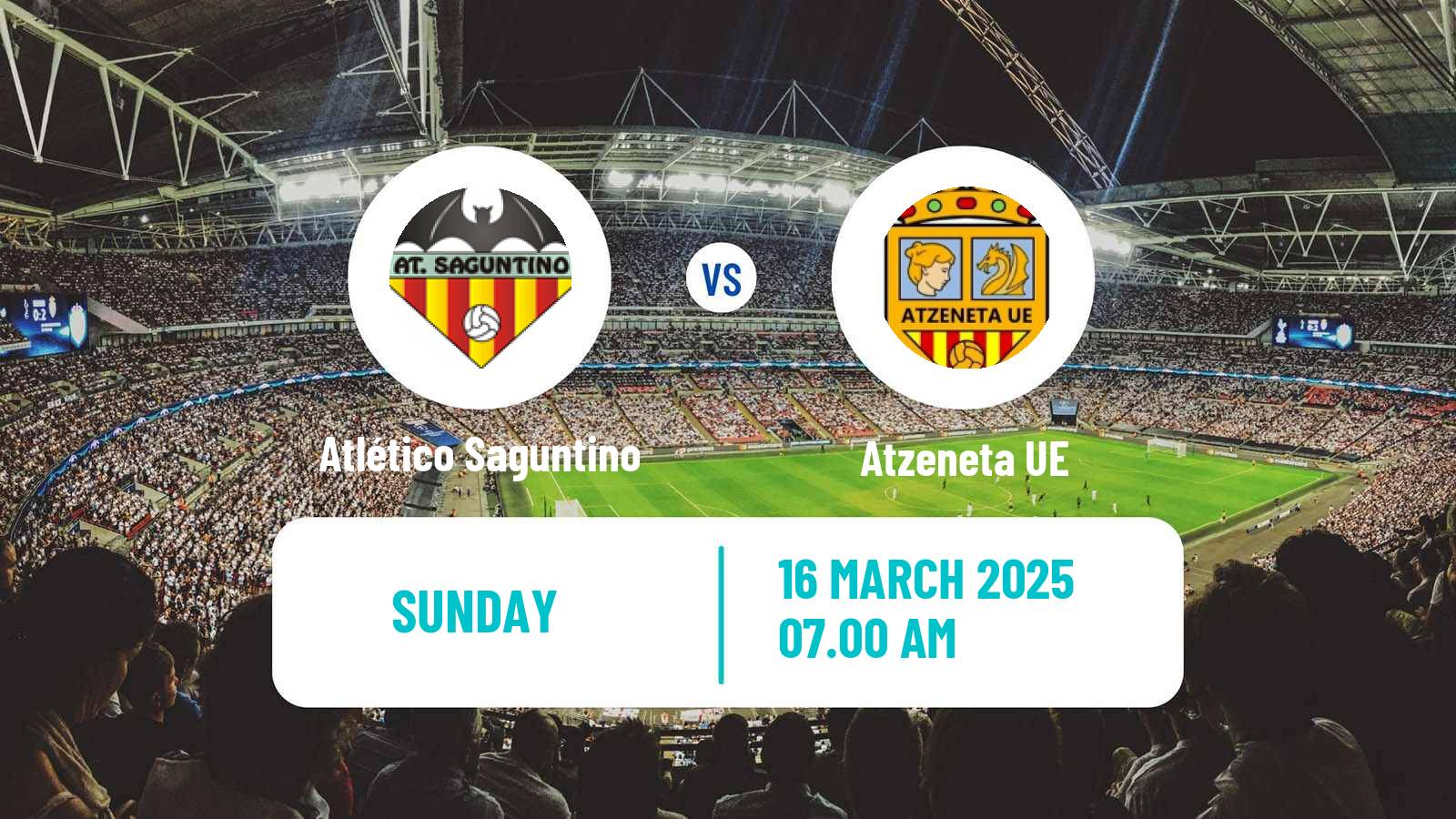 Soccer Spanish Tercera RFEF - Group 6 Atlético Saguntino - Atzeneta