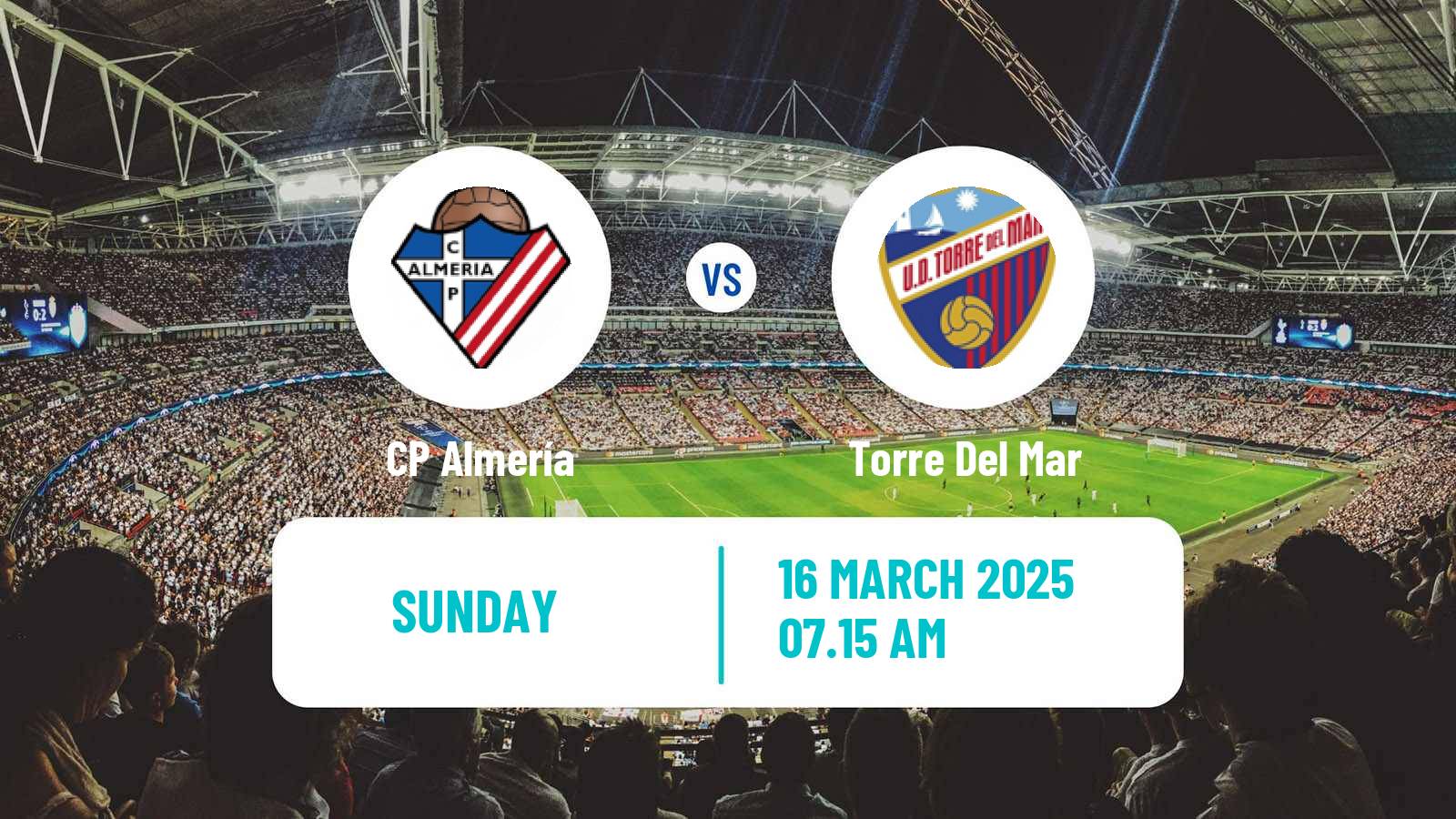 Football Spanish Tercera RFEF - Group 9 CP Almería - Torre Del Mar