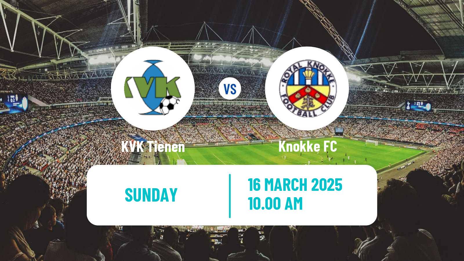 Soccer Belgian National Division 1 VV Tienen - Knokke