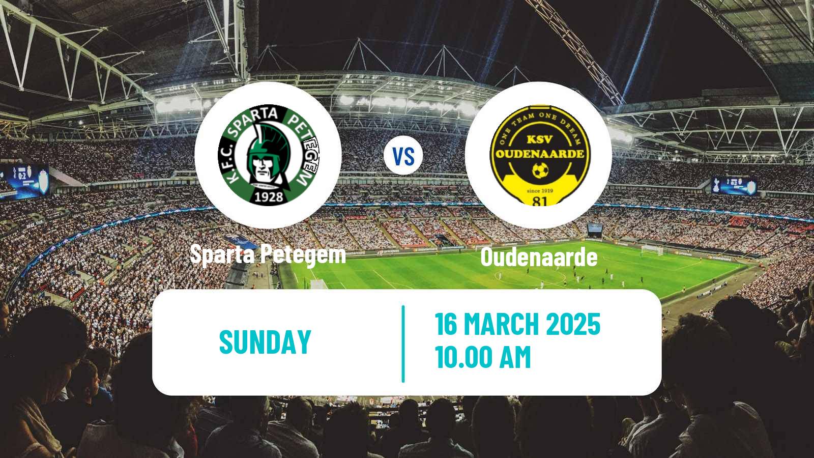 Football Belgian Second Amateur Division Group A Sparta Petegem - Oudenaarde