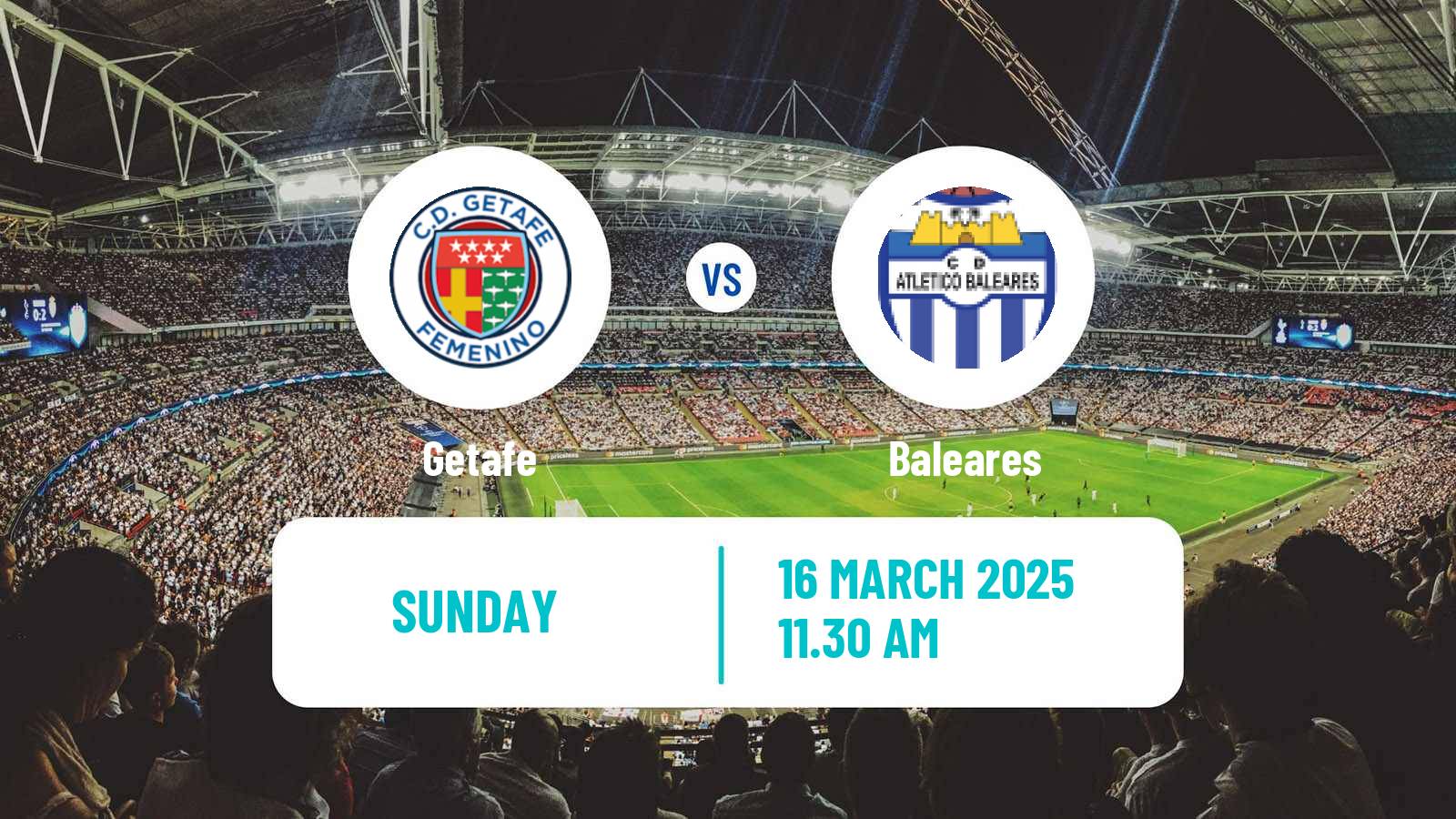 Soccer Spanish Primera Federacion Women Getafe - Baleares