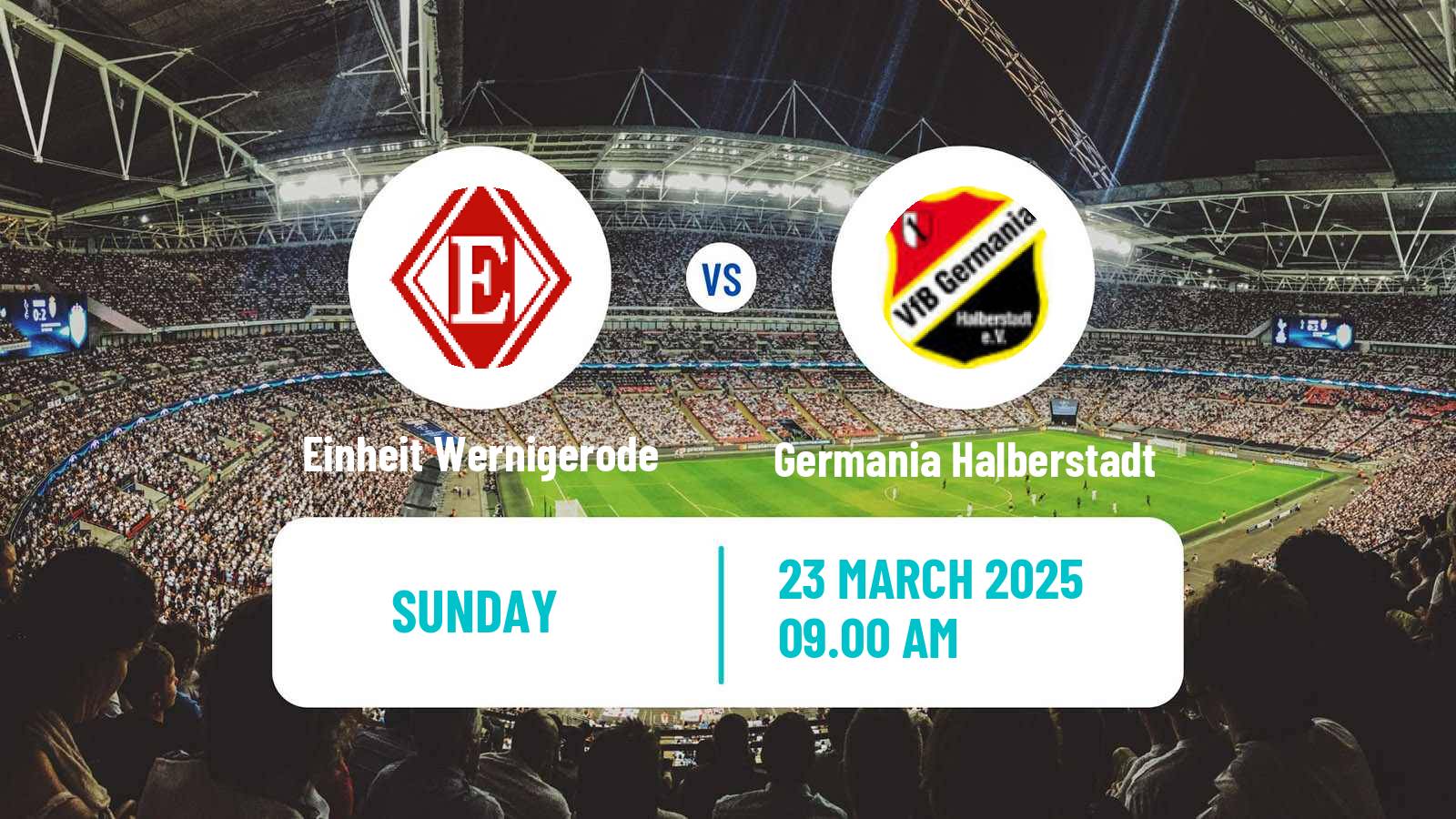 Soccer German Oberliga NOFV- Süd Einheit Wernigerode - Germania Halberstadt