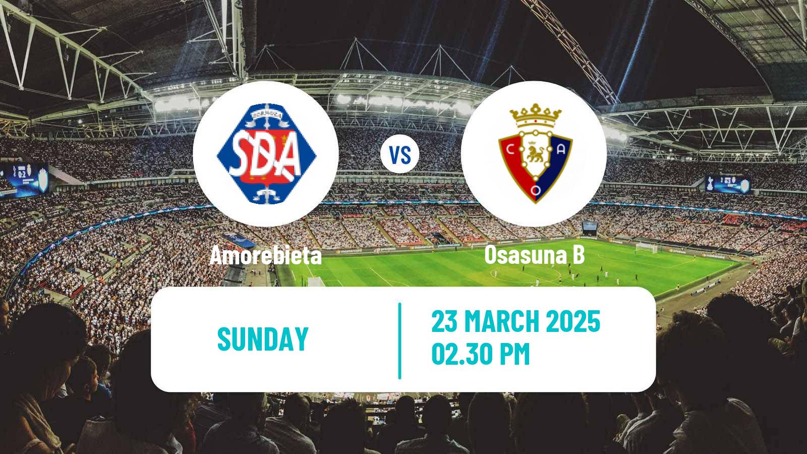 Soccer Spanish Primera RFEF Group 1 Amorebieta - Osasuna B