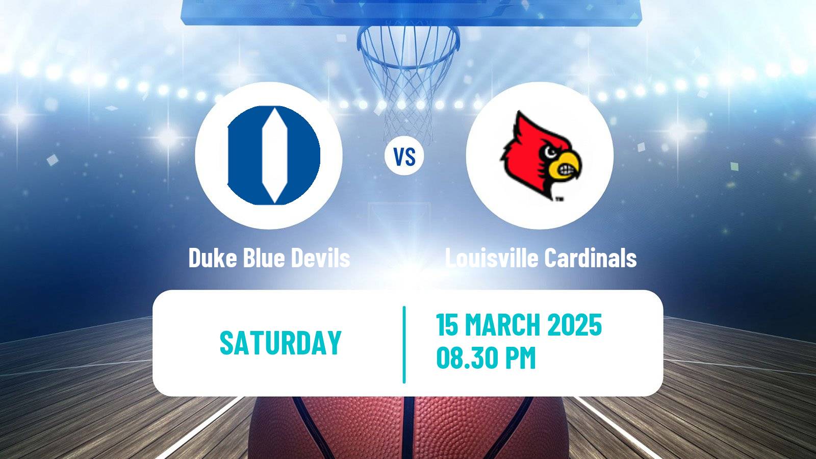 Basketball NCAA College Basketball Duke Blue Devils - Louisville Cardinals