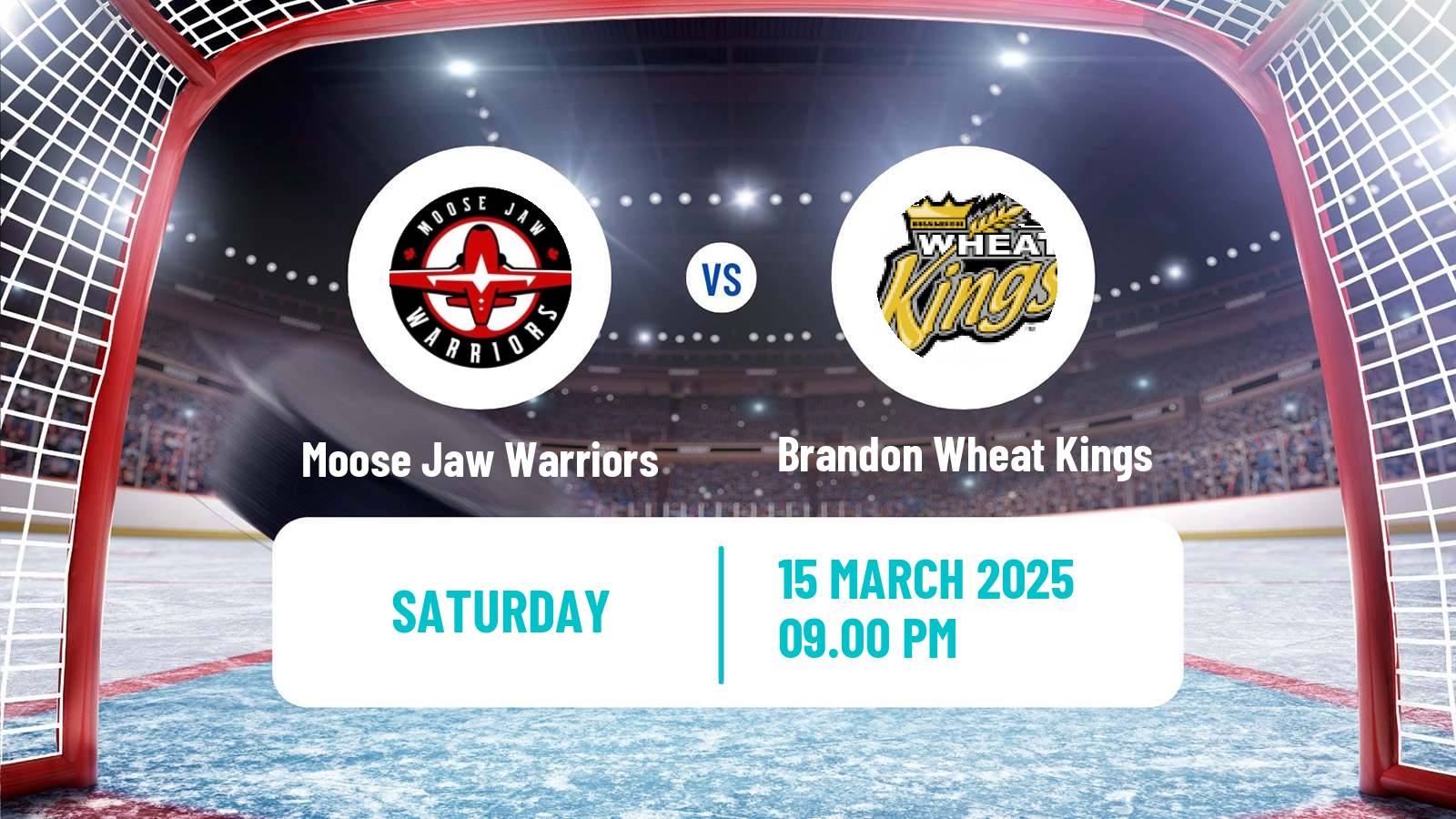 Hockey WHL Moose Jaw Warriors - Brandon Wheat Kings