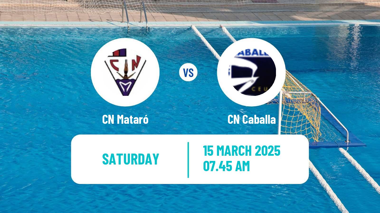 Water polo Spanish Liga Premaat Mataró - Caballa