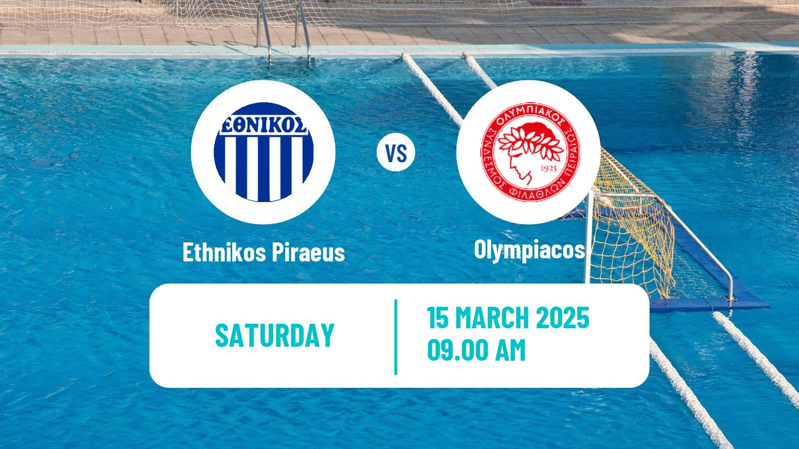 Water polo Greek A1 Water Polo Women Ethnikos Piraeus - Olympiacos