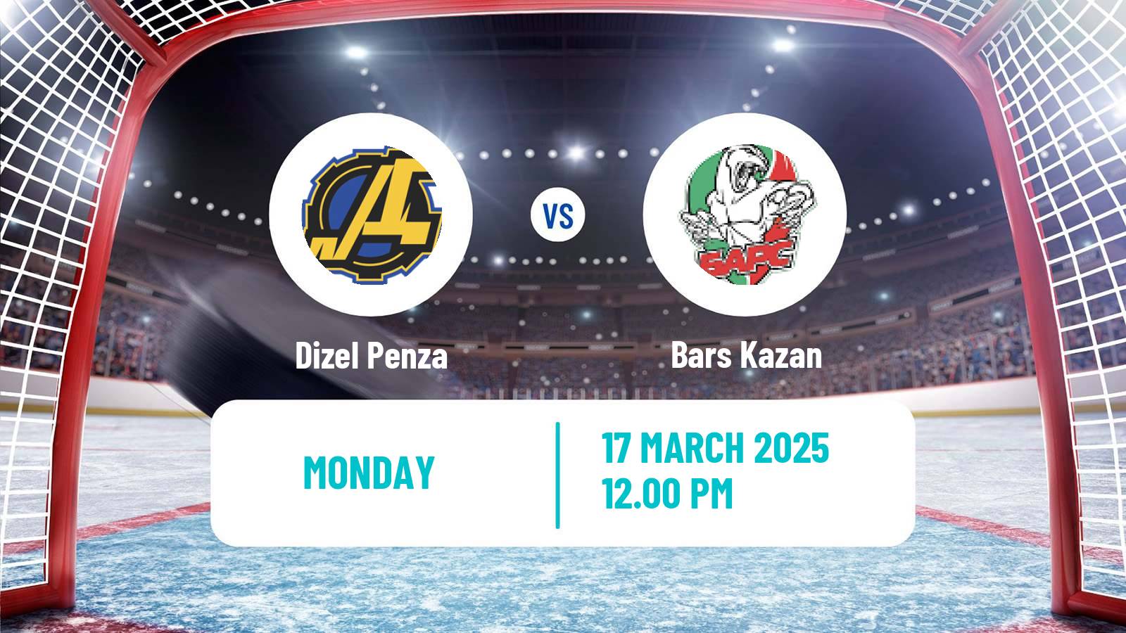 Hockey VHL Dizel Penza - Bars Kazan
