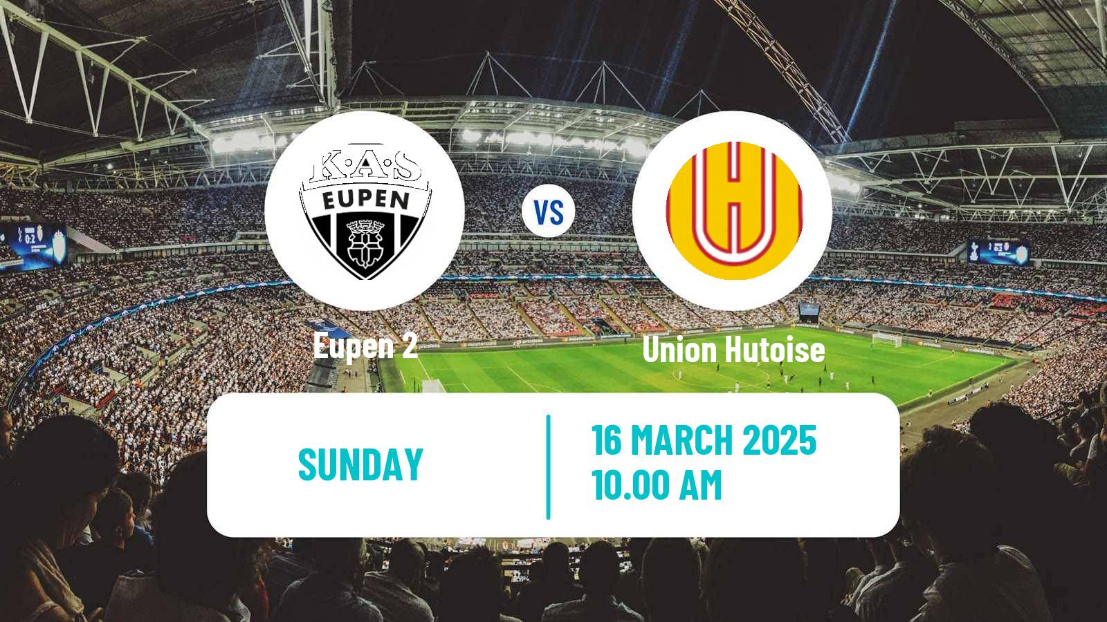 Soccer Belgian Second Amateur Division Group C Eupen 2 - Union Hutoise