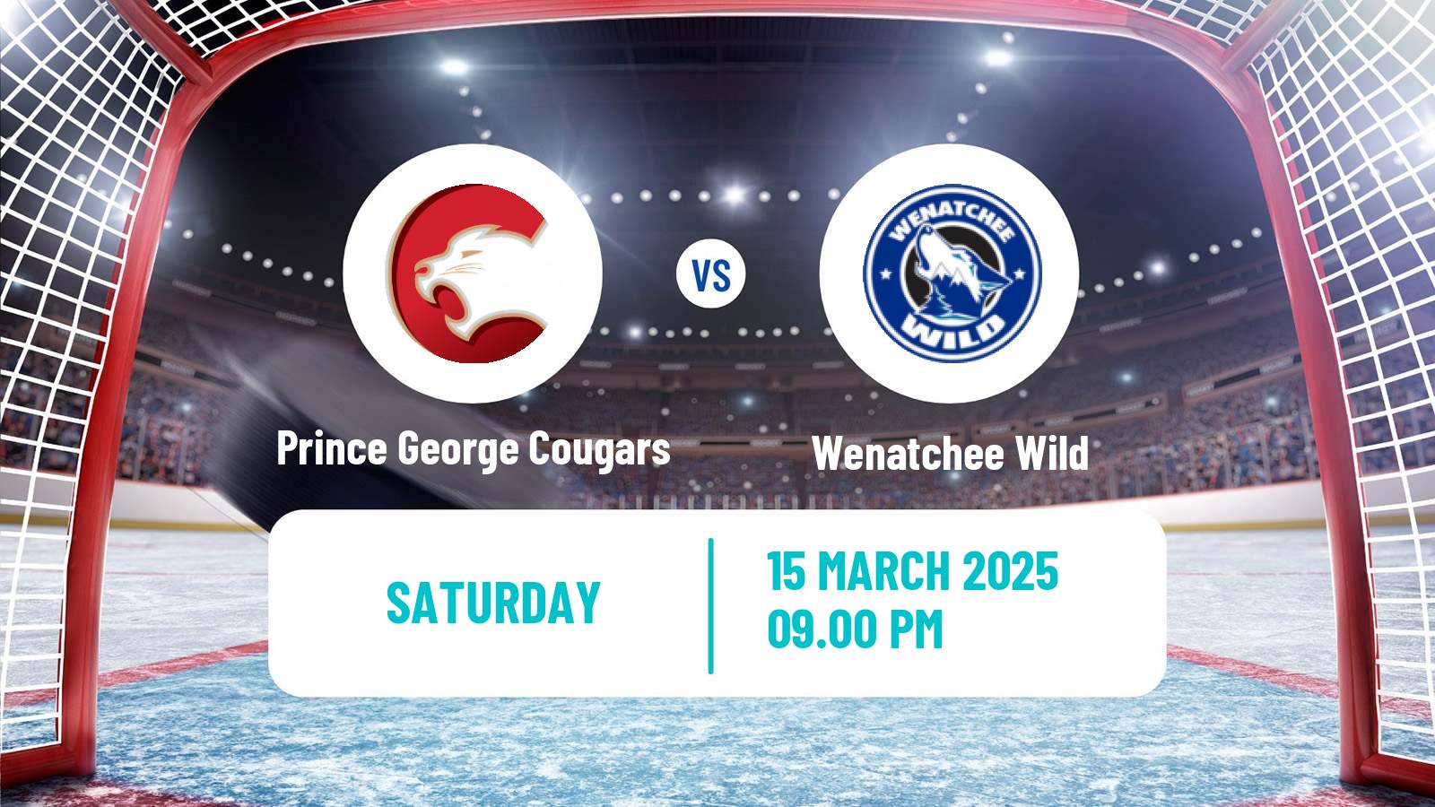 Hockey WHL Prince George Cougars - Wenatchee Wild