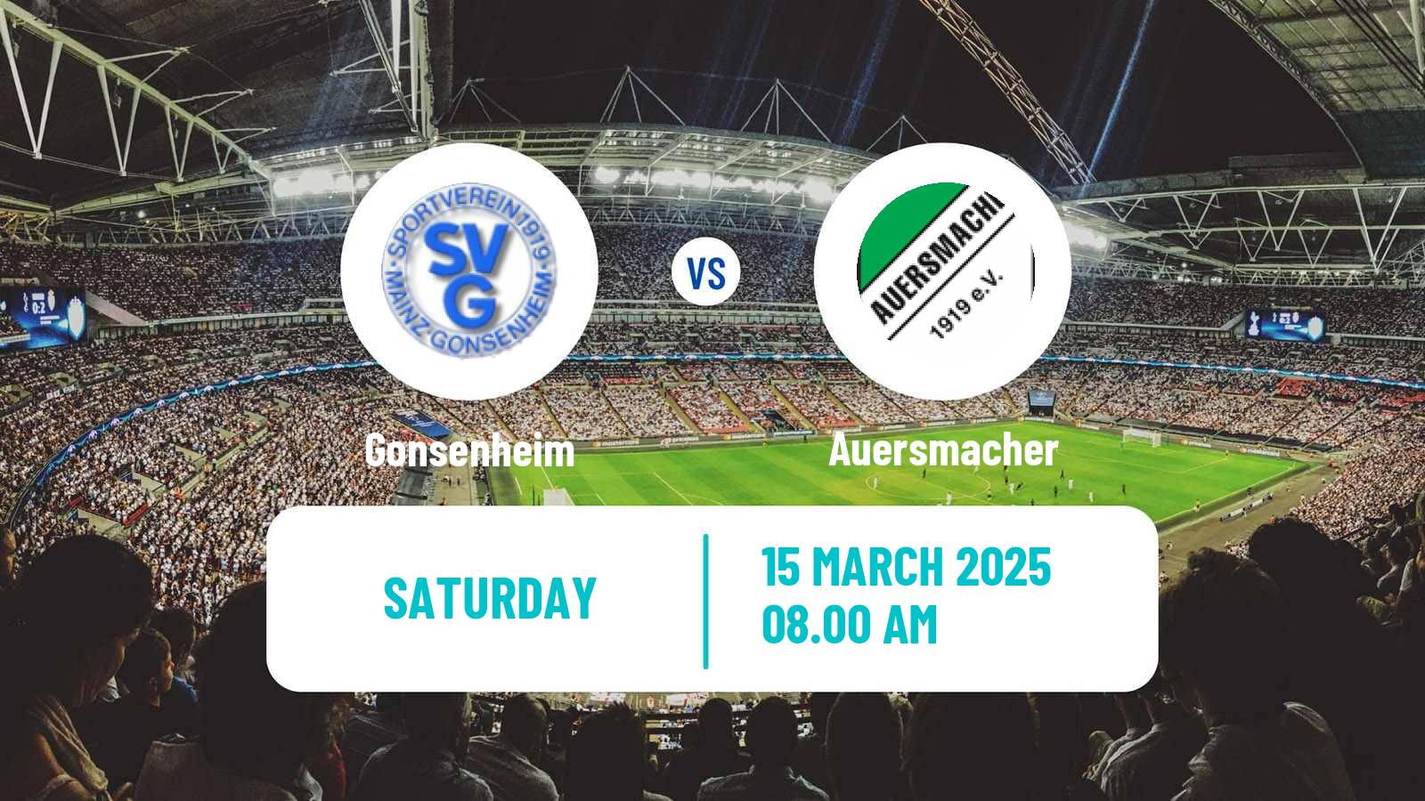 Soccer German Oberliga Rheinland-Pfalz/Saar Gonsenheim - Auersmacher